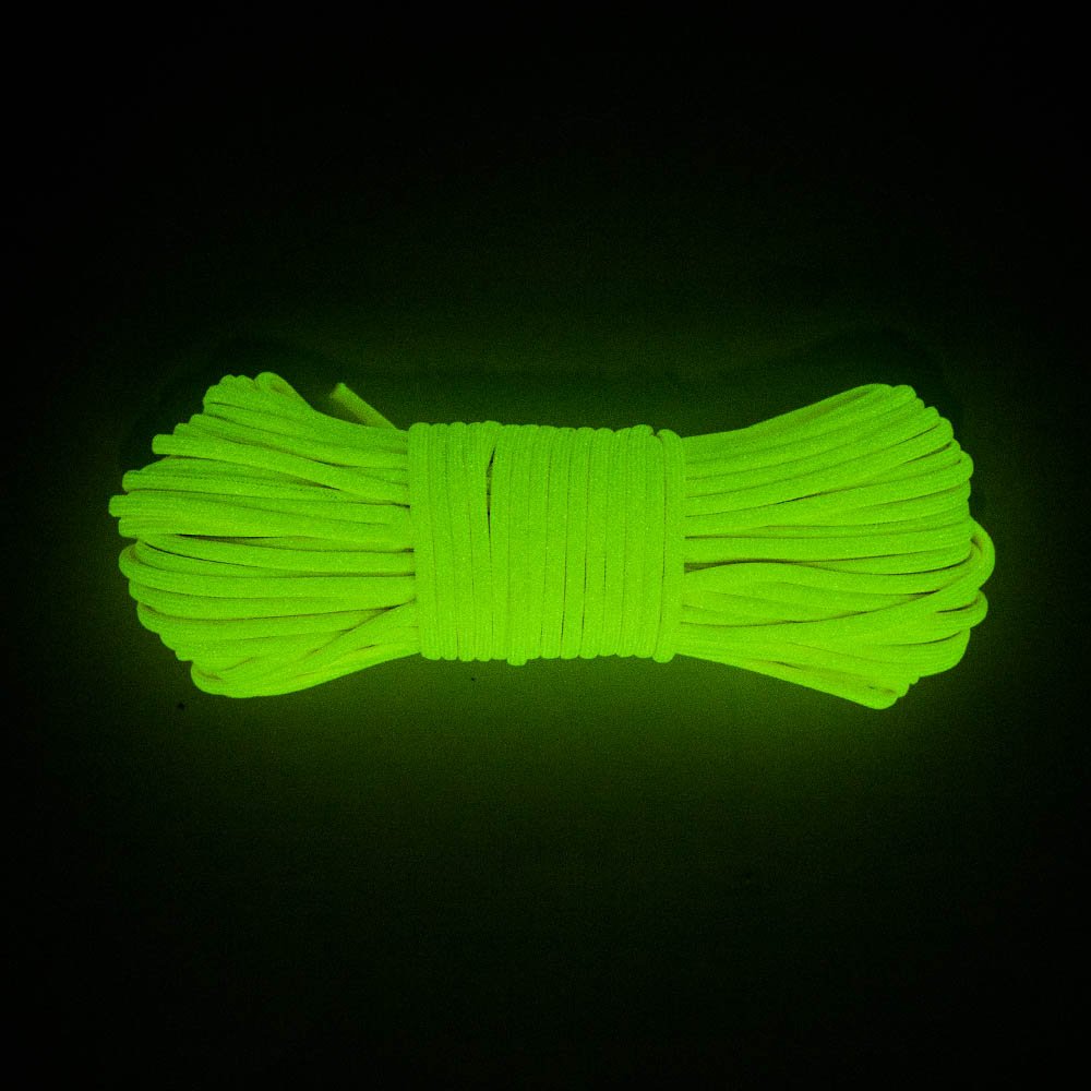 Glow in The Dark Zesty 550lb Paracord – 21 Strand Luminous Parachute Cord for Nighttime Outdoor Utility