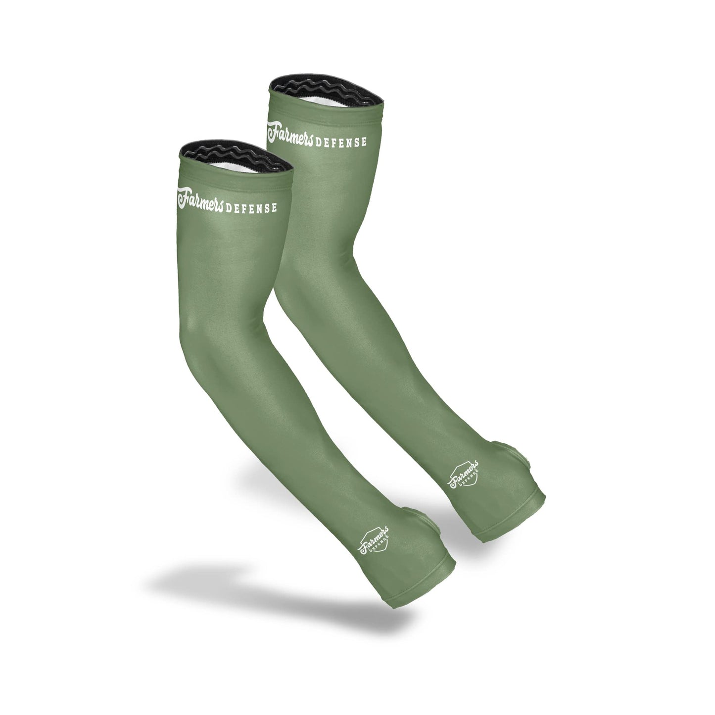 FARMER'S DEFENSE Sleeves | UV Cooling Sleeves for Sun Protection | Premium Anti-Scratch Arm Guard Sleeve for Skin - for Gardening Harvesting Sports Outdoors | Unisex | Forest Green XS