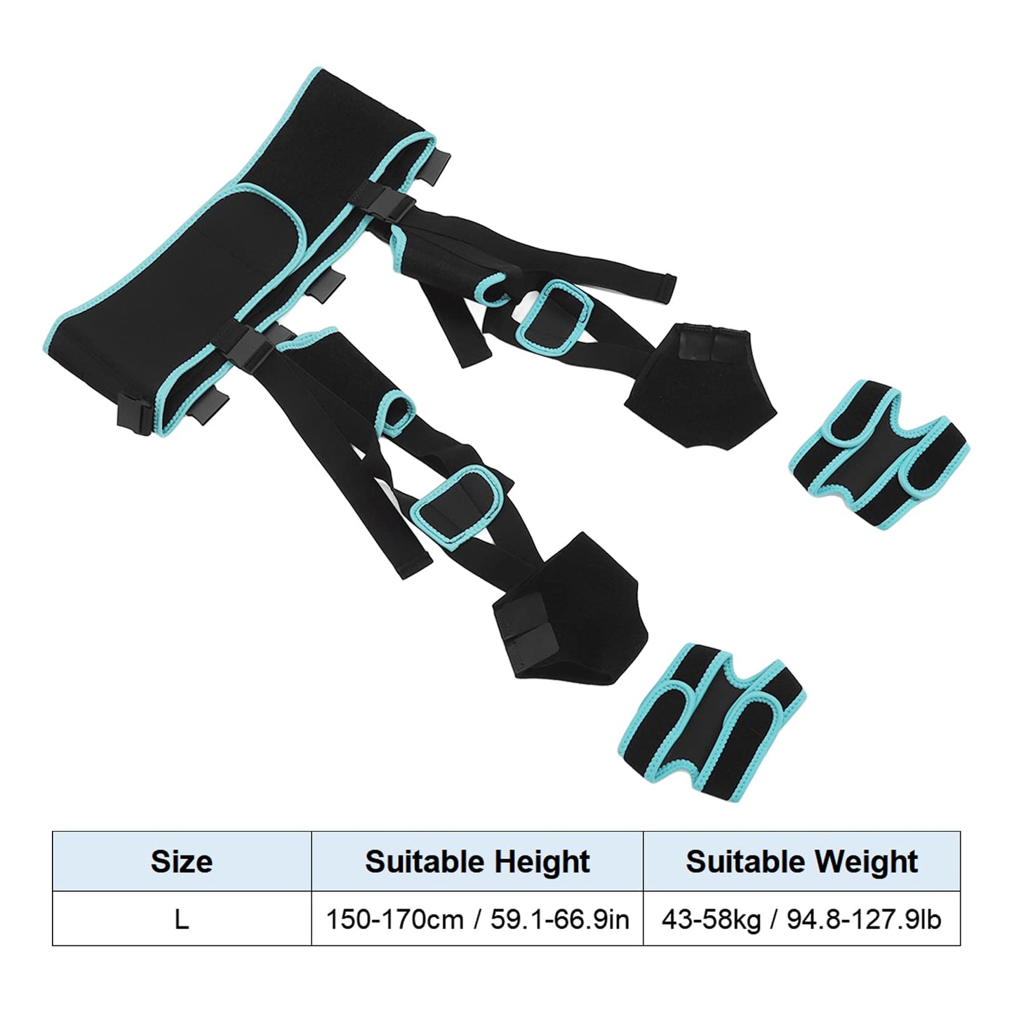 Leg Corrector Strap, O X Type Leg Correction Bandage, O X Legs Correction Belt Legs Posture Corrector Band for Adults (L)