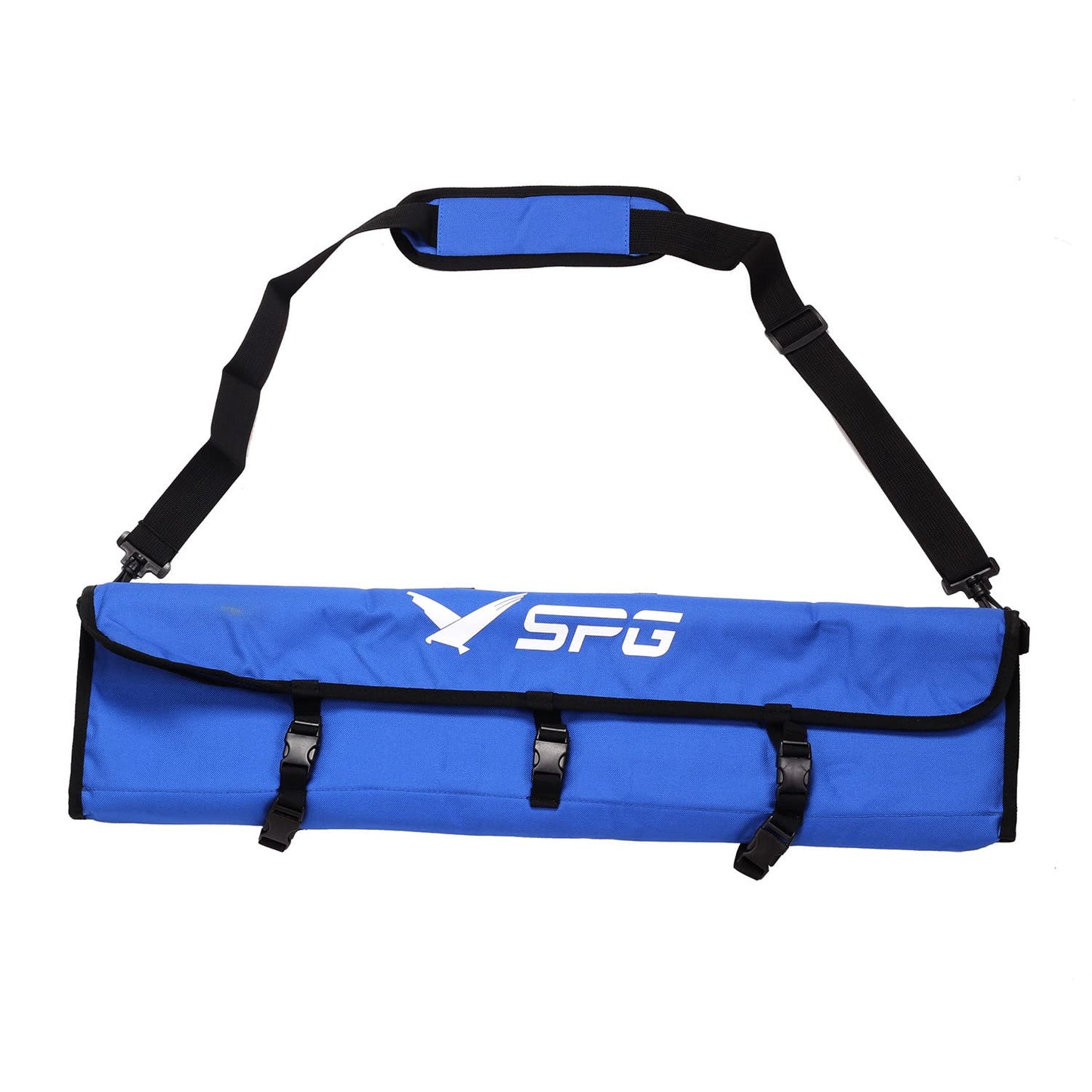 FENJANER Archery Recurve Bow Accessories Bag Takedown Bow Case with Adjustable Shoulder Strap for Hunting Shooting (Blue)
