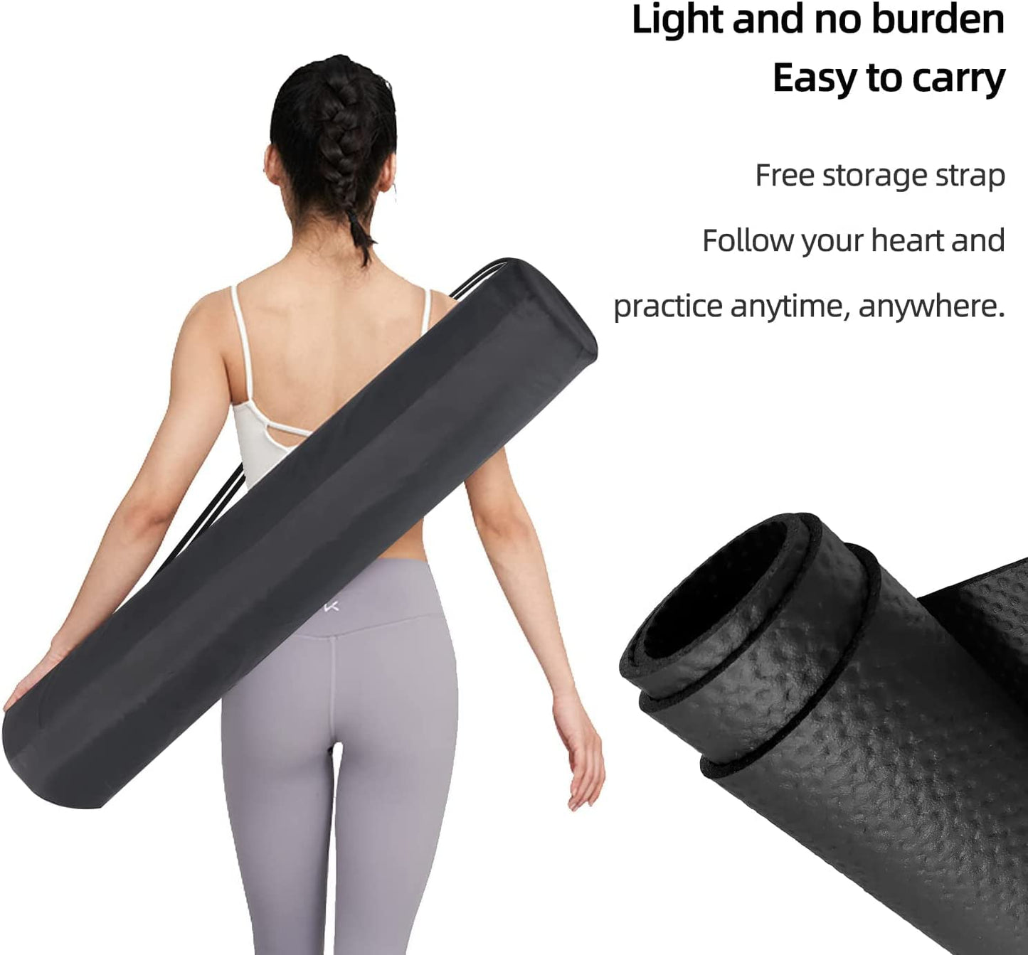 Large Exercise Mat 96" x 32",Large Gym Mat,Exercise Equipment Mat,Treadmill Mat,Exercise Bike Mat,Workout Mats for Home Gym Flooring Rubber Mat Large Yoga Mat Cardio Mat for Weightlifting,Fitness Mat
