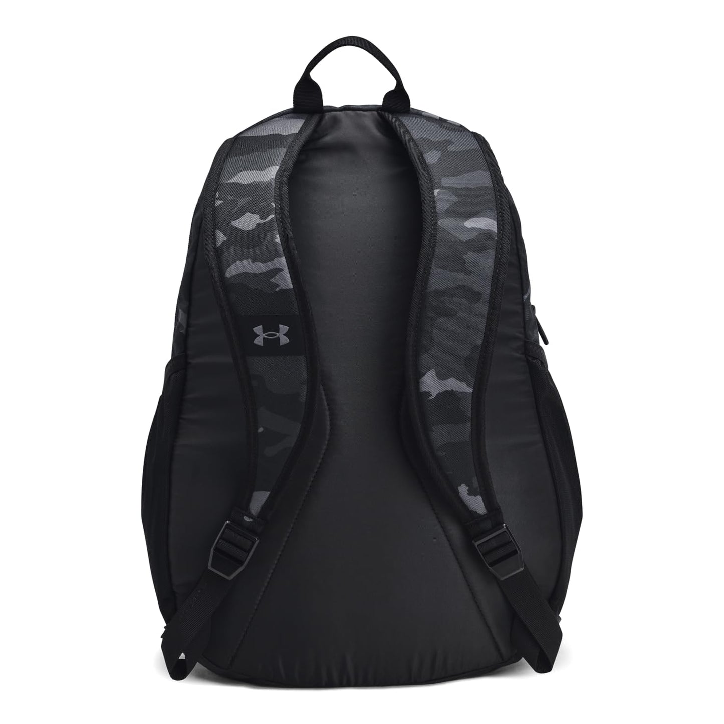 Under Armour Unisex-Adult Hustle Sport Backpack, (023) Black/Black/Metallic Black, One Size Fits All