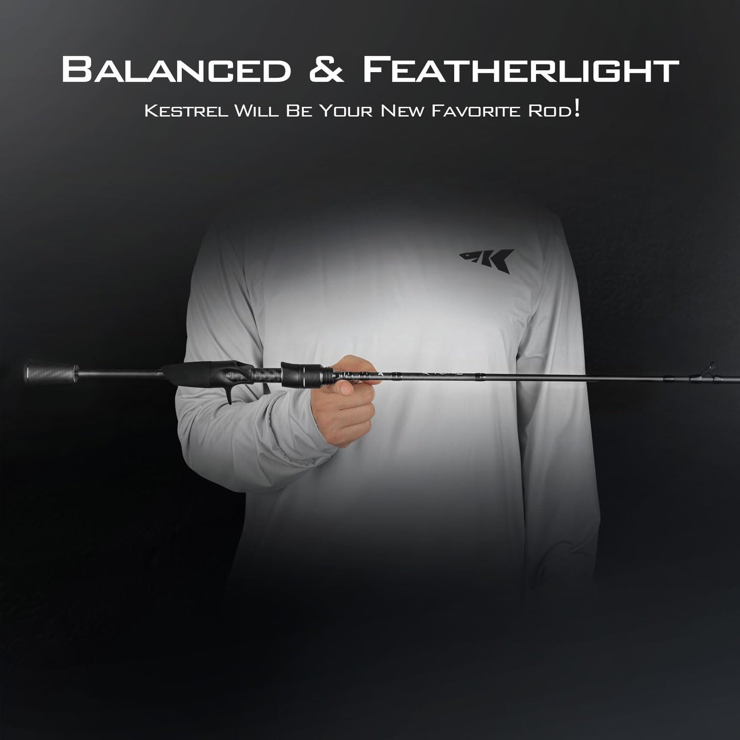 KastKing Kestrel Bait Finesse Casting Rod 2 pc 6'3" UL