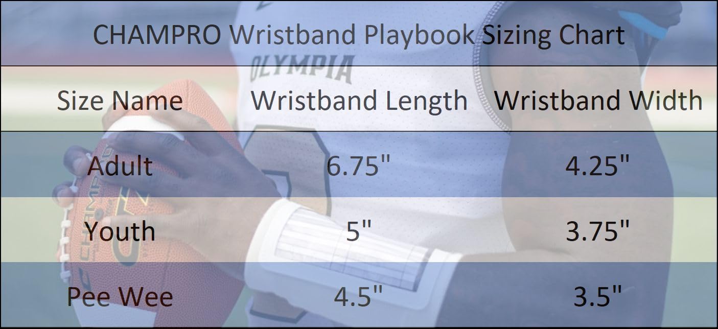 Champro Adult Quarterback Playbook Triple White