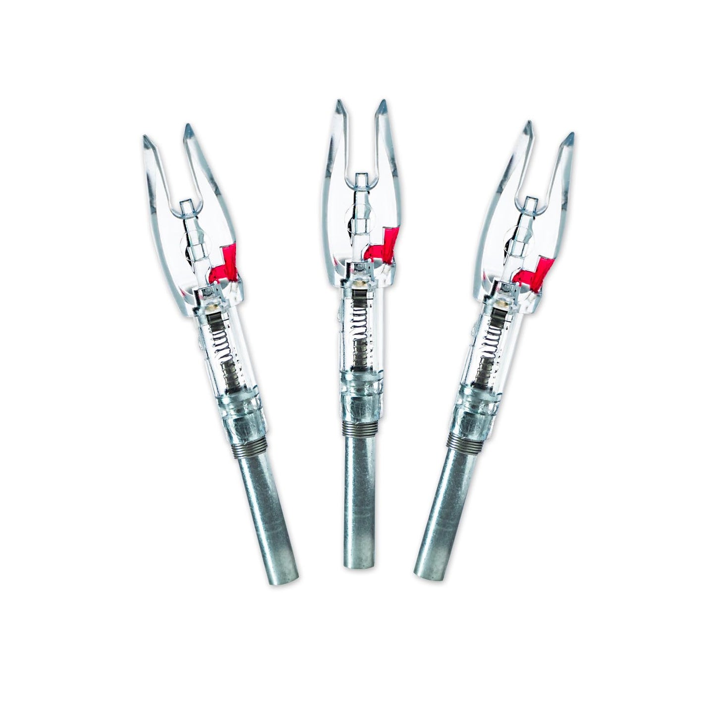Halo Nock FIT Lighted Nocks for Archery & Bowhunting, Fits .204, 233, & .244-.246 Internal Diameter Arrows, Red, 3-Pack