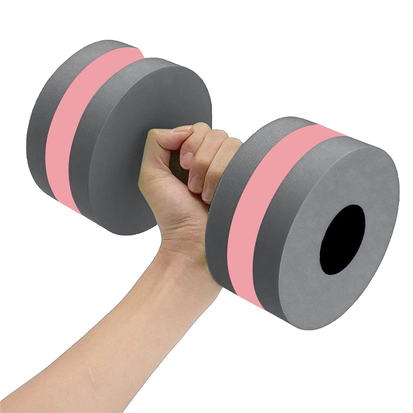 Lagukka Aquatic Dumbbell Set, 2PCS Water Dumbells Pool Resistance Water Fitness Equipment Foam Dumbbell Water Aerobics Fitness