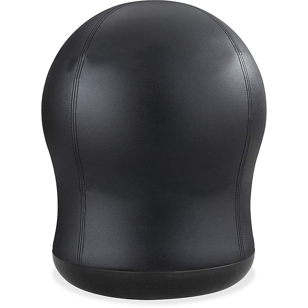 Safco Zenergy Swivel Ball Chair, Anti-Burst, Vinyl Exercise Ball Chair for Home, Office & Classroom, Ideal for K-12, Supports Active Seating, Black Vinyl