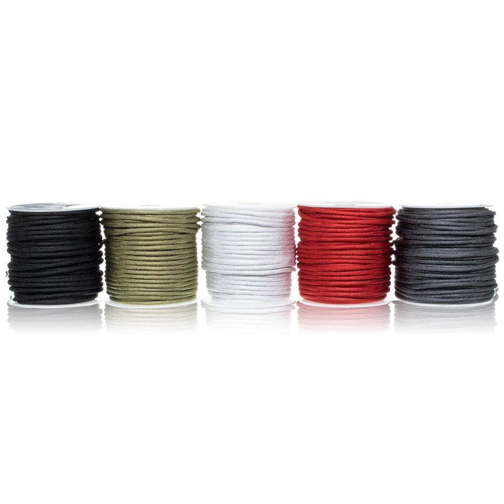 West Coast Paracord 550lb Paracord Variety Supplies – Type III Paracord Box Set – 100 Foot Spools of 5 Colors