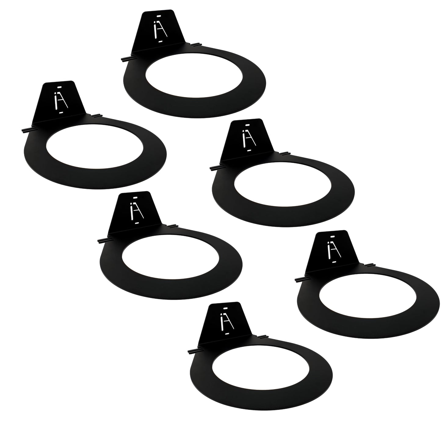IRON AMERICAN USA Dynamax Medicine Ball Wall Mount Storage Rack, 8.5 Inches Inside Diameter, 30-lb Capacity, for Gym Exercise Sports Balls, Wall Balls and Slam Balls, Hardware Included - 6pk