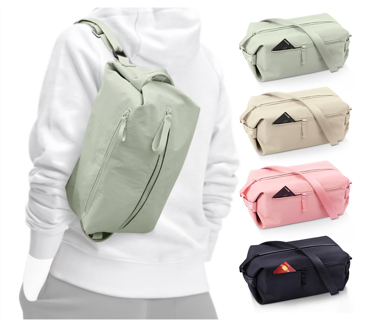 Small Gym Bag for women men, Stylish Compact Sports Bag, Small Duffle Bag Crossbody Bags for women men, Suitable For Gym Work Fitness Travel, 3 in 1 Duffle Bags