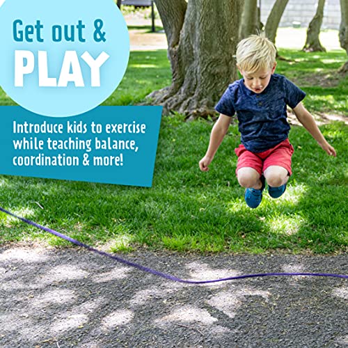 Just Jump It Black Confetti 16' Jump Rope - Double Dutch Jump Rope - Agility Play