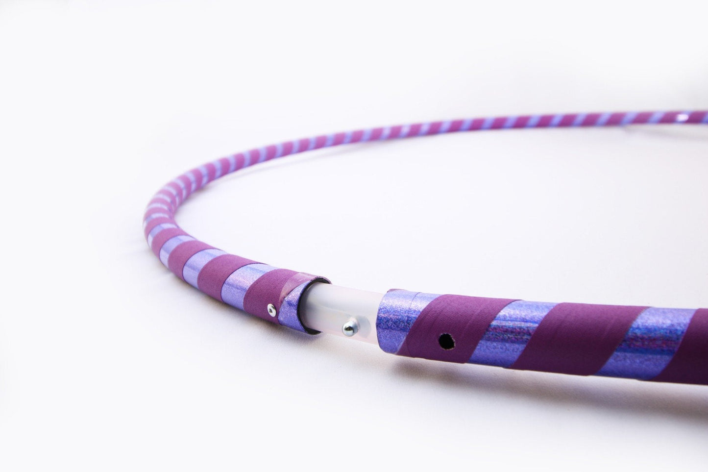 The Spinsterz Beginner Hoop: Weighted Fitness Hula-Hoop for Adults Weight Loss, Waist Exercise Ring for Cardio & Core, Adjustable Quality Detachable Hula Shaper for Beginners, Made in USA - Iris