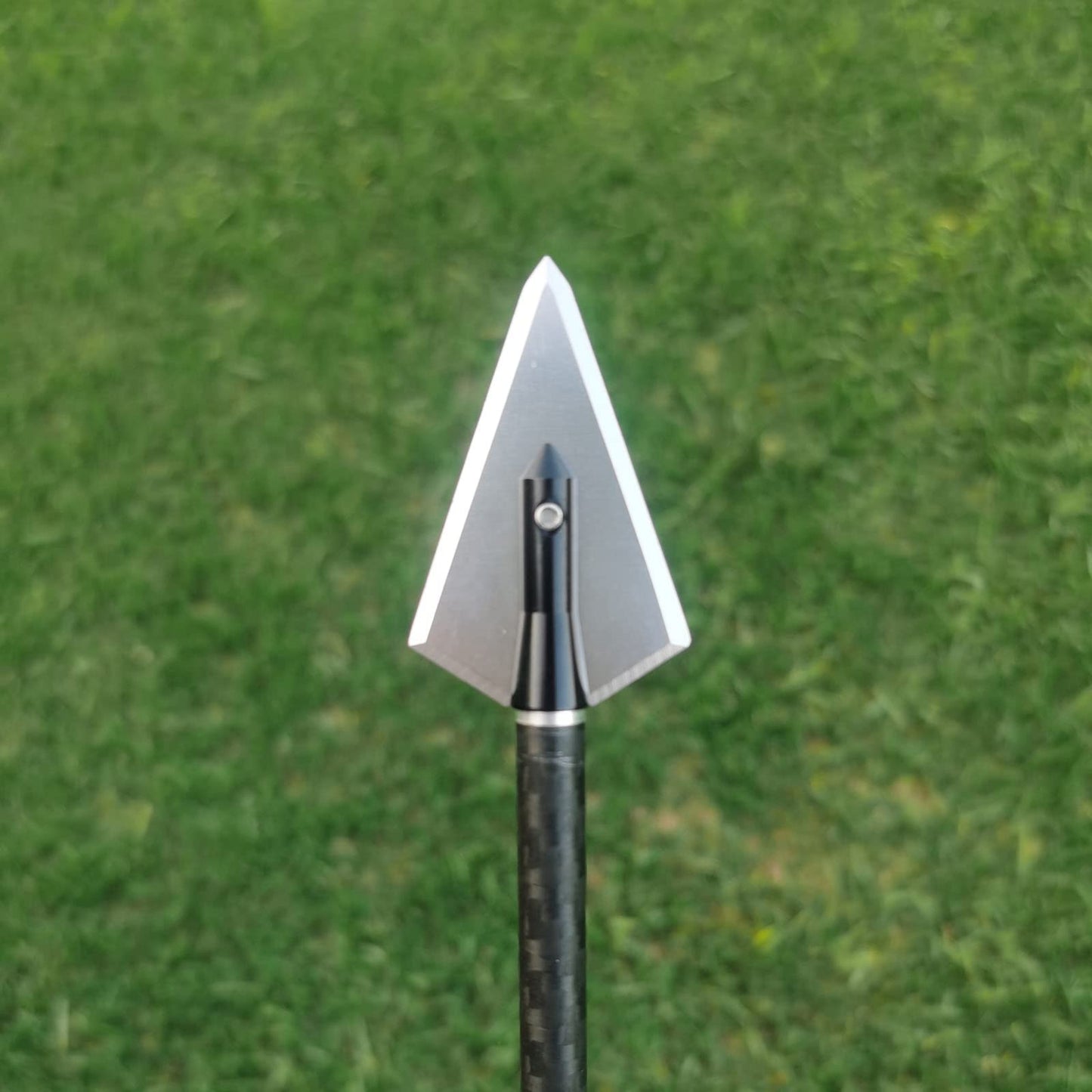LeeMui Aluminum Hunting Archery Broadheads Blades Grain Screw-in Arrow Heads Tips Portable Case for Arrowheads Broadheads Black