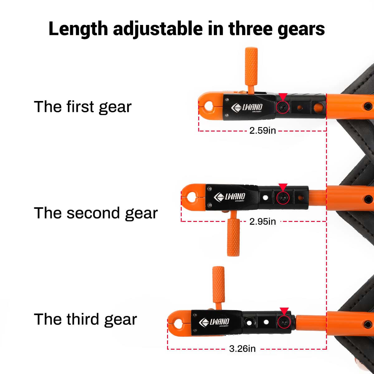 LWANO Archery Compound Bow Release Aids Trigger (Orange)