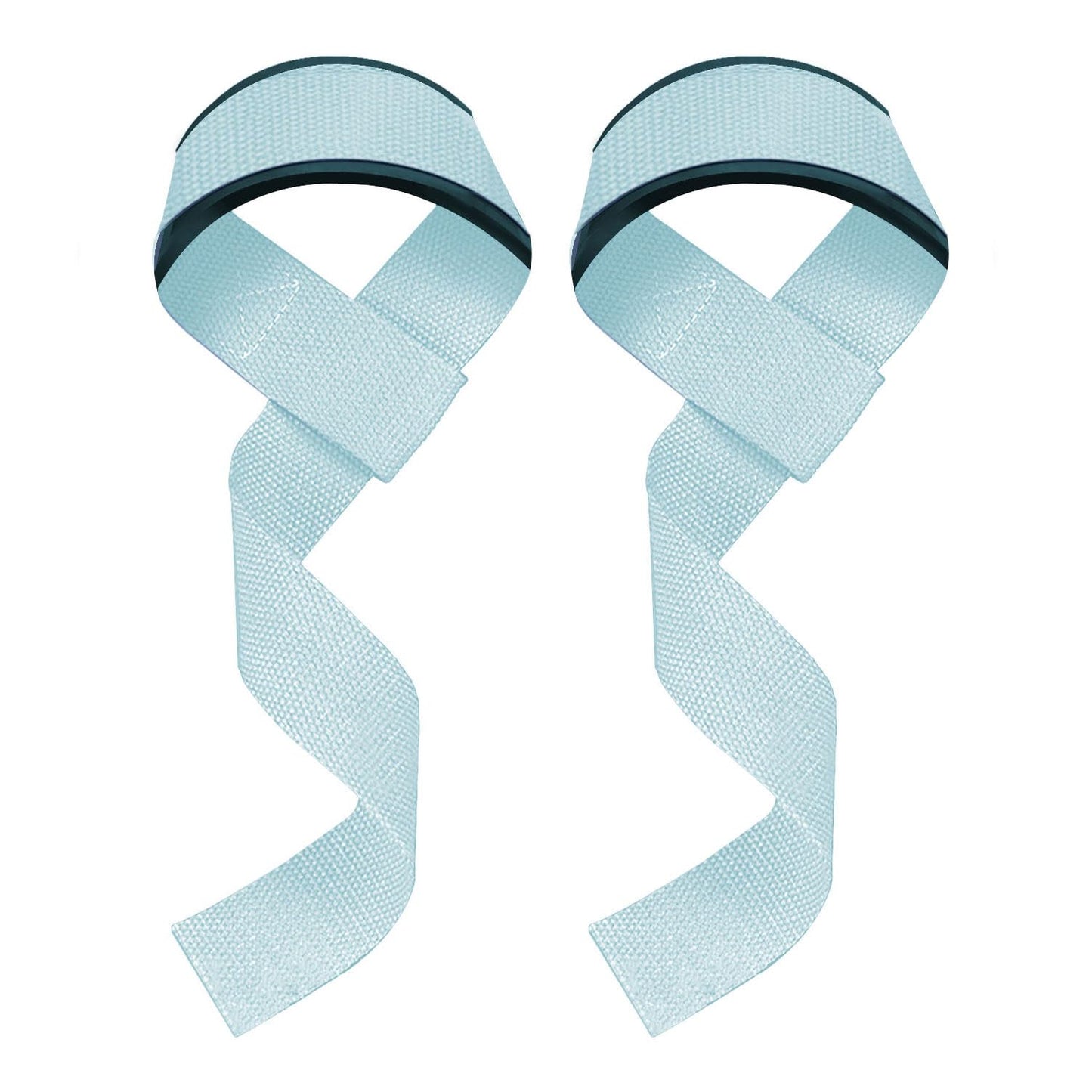 Lifting Straps, Weightlifting Straps, Deadlift Straps with Padded Neoprene for Power Lifting, Bodybuilding, Gym Workout, Strength Training & Fitness Workout - Light Blue