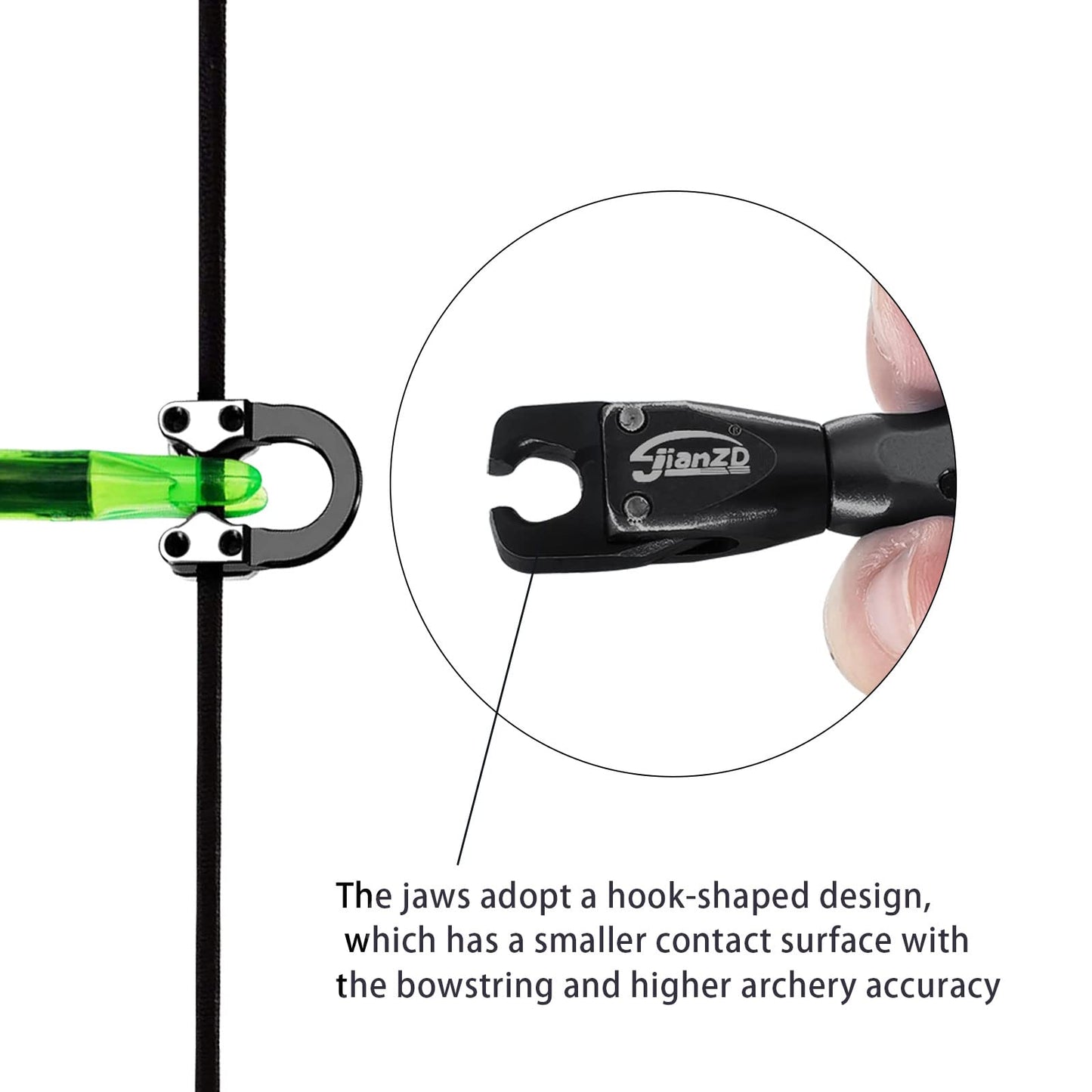 xxiaojun Compound Bow Aid Releaser and D Loop Rope,Adjustable Can Rotate 360° Thumb Release Bow Aluminum Alloy Aids,Archery Release Aids,for Outdoor Hunting,Adult Archery.