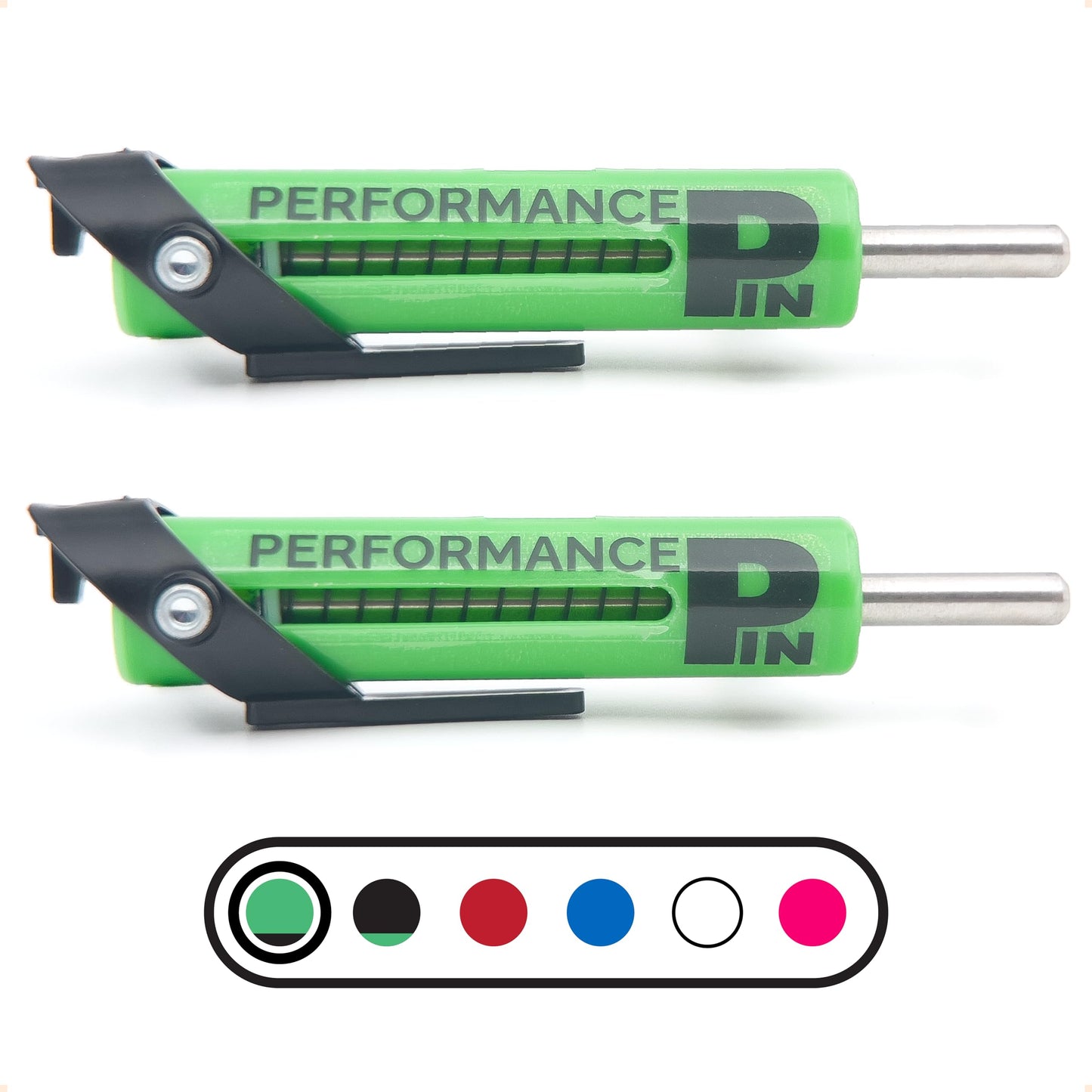 PERFORMANCE PIN The Original Drop Set Pins for Gym | One More Rep with Weight Stack Pins | Instant Transition to Lower Weights for More Reps | Proudly Made in America | 5/16" Pin | Green