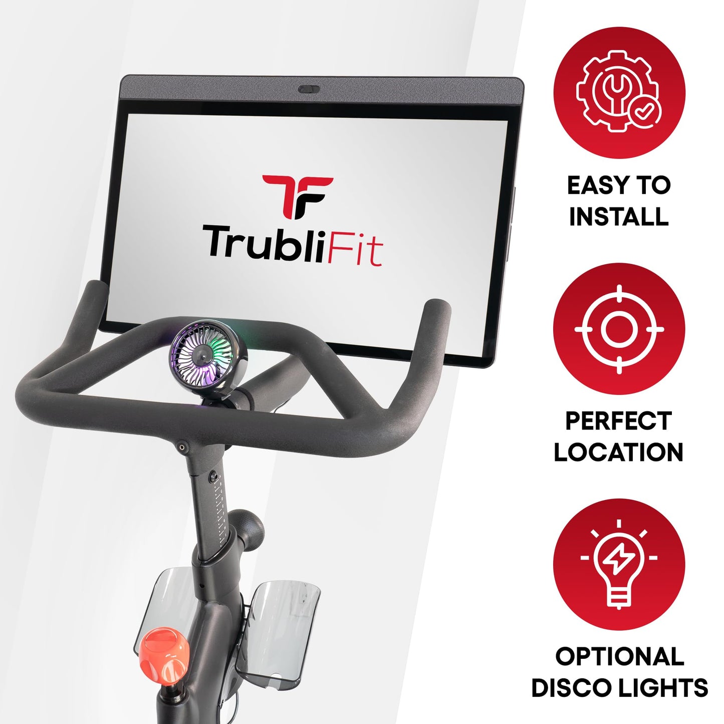 TrubliFit Custom Fan for Peloton Bike+ - Accessories for Peloton Bike Plus - Does Not Fit Original Bike (Peloton Bike+)