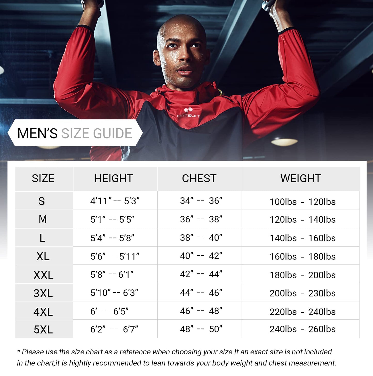 HOTSUIT Sauna Suit Men Weight Loss Gym Exercise Sweat Suits Workout Jacket, Gray, S