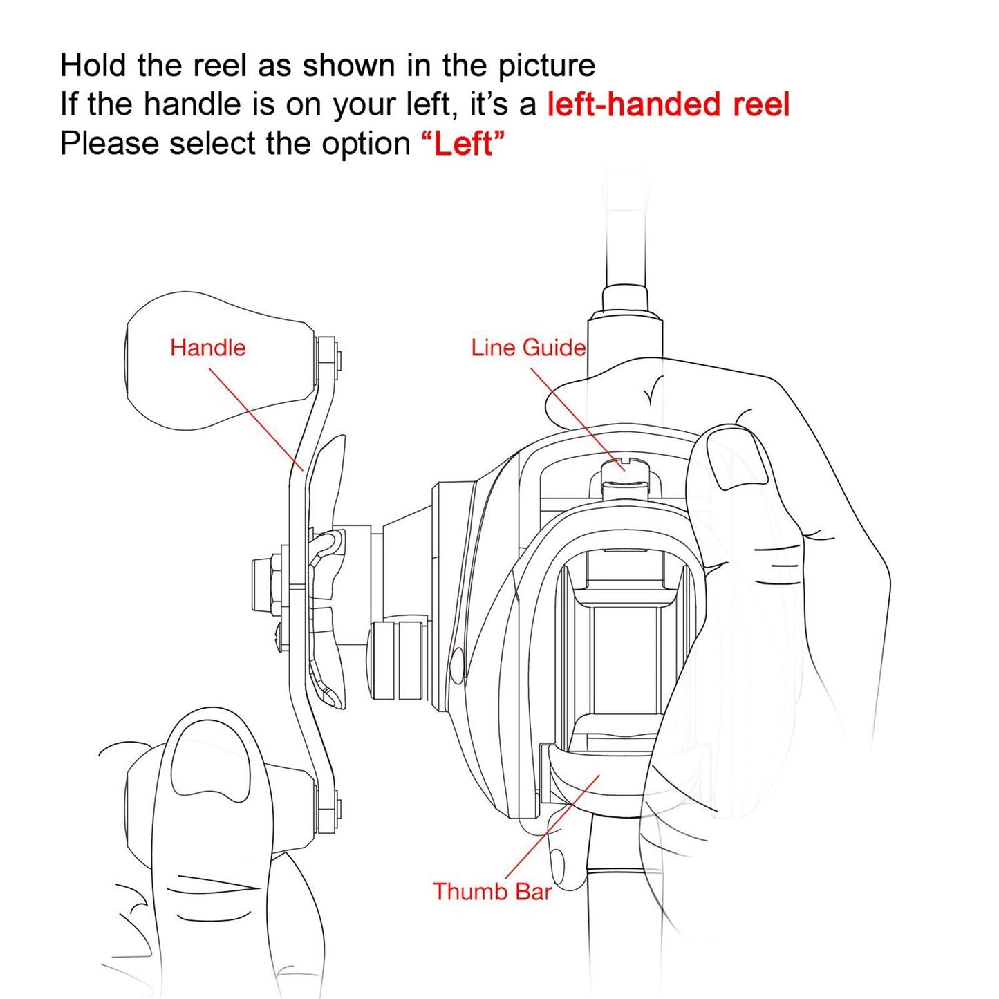 KastKing Royale Legend II Baitcasting Reels, Gear Ratio 7.2:1, Left Handed Fishing Reel