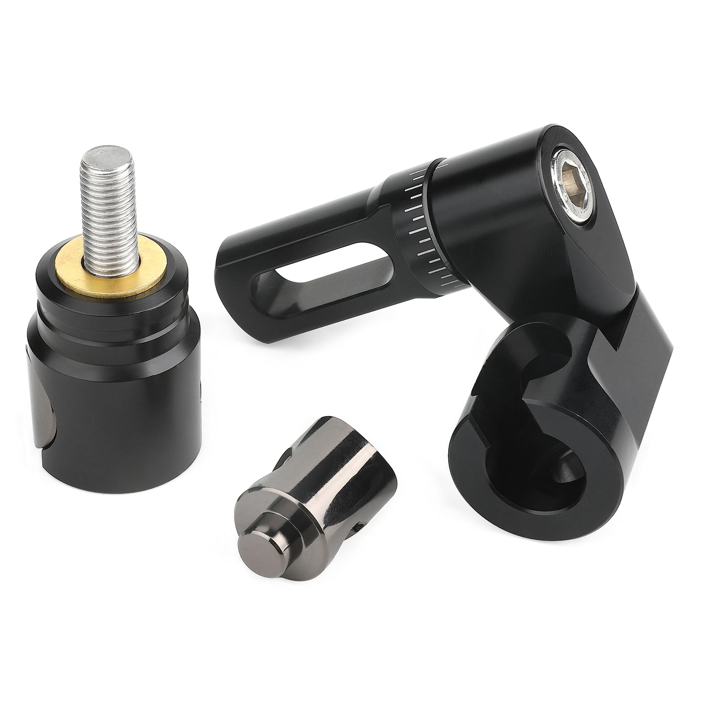 limaity Archery Adjustable V-Bar Mount,Single/Double V-Bar Mount Quick Disconnect for Compound Bow/Recurve Bow(Single Side V Bar)