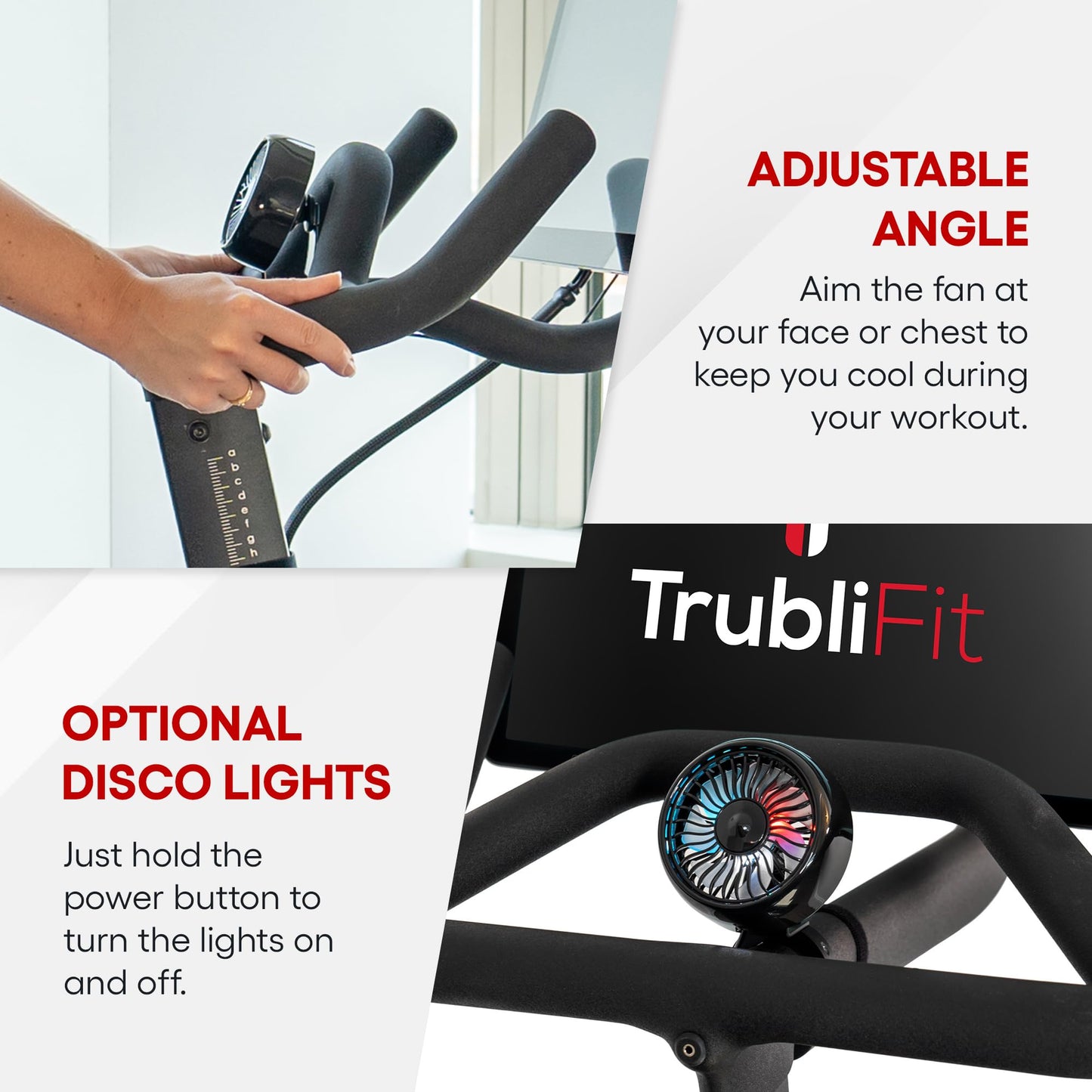 TrubliFit Custom Fan for Peloton Bike+ - Accessories for Peloton Bike Plus - Does Not Fit Original Bike (Peloton Bike+)