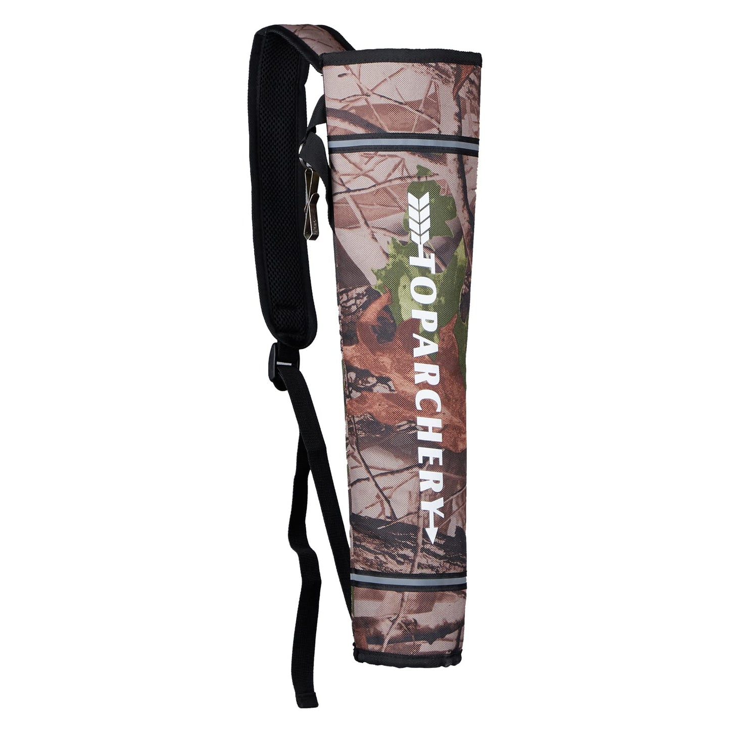TOPARCHERY Arrow Quiver Holder Hip | Large Capacity Arrow Backpack Bag Compound Recurve Bow Practice Target Nylon Arrow Bag Quiver Suitable for Youth and Adults (Camo)