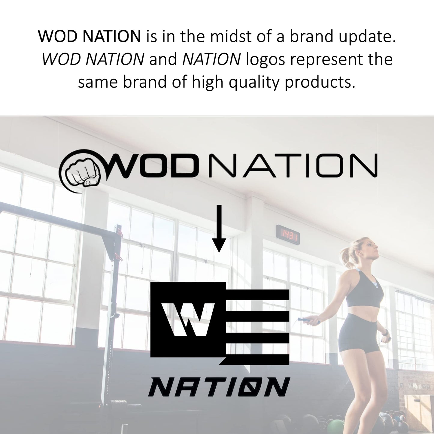 WOD Nation Adjustable Speed Jump Rope For Men, Women & Children - Blazing Fast Fitness Skipping Rope Perfect for Boxing, MMA, Endurance - Purple