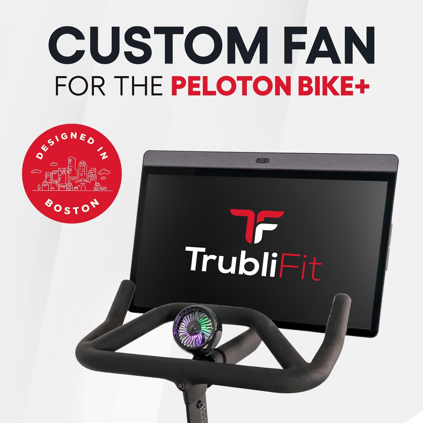 TrubliFit Custom Fan for Peloton Bike+ - Accessories for Peloton Bike Plus - Does Not Fit Original Bike (Peloton Bike+)