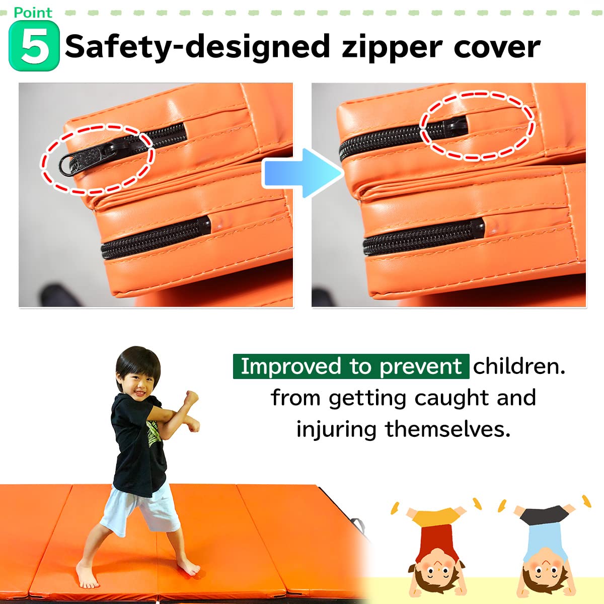 KaRaDaStyle Gymnastics Mat 3-Folding Stretch Mats 71"x31"x2" Exercise Muscle Training Children Play Horizontal Bar Mat Yoga Sports Soundproof Home Use (Pink/3-fold)
