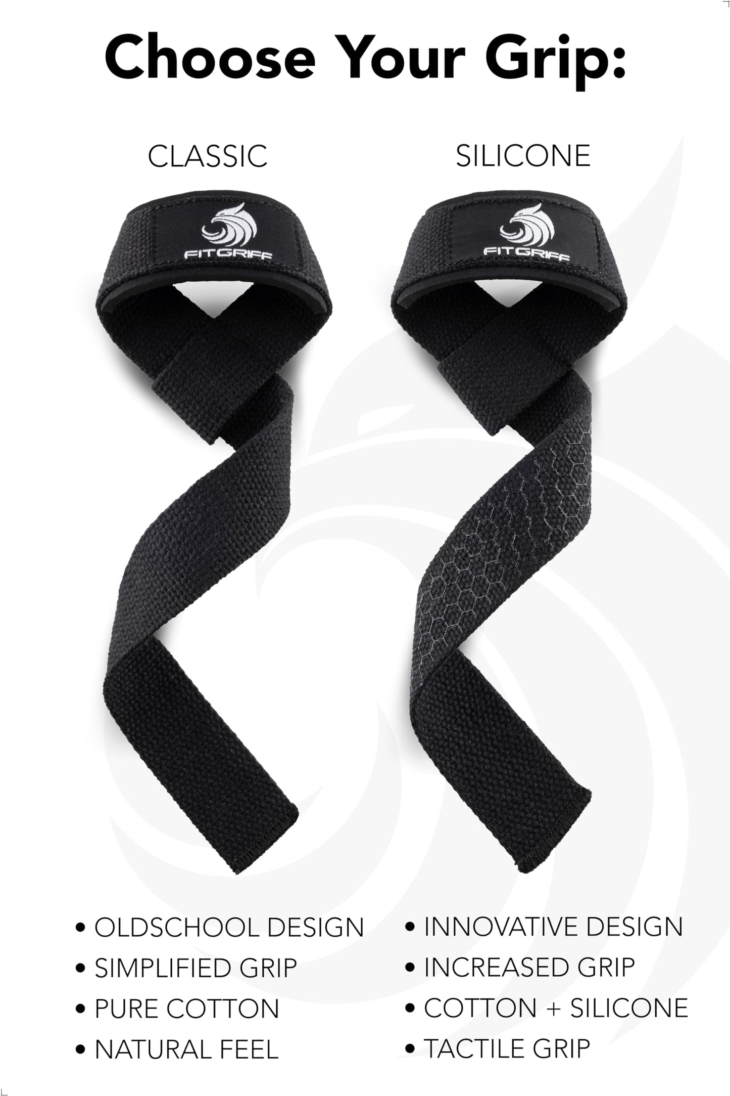 Fitgriff® Lifting Wrist Straps for Weightlifting, Gym, Deadlift, Workout (Made of Premium Cotton & Padded) - Men & Women (XS, Sand (Silicone-Grip))