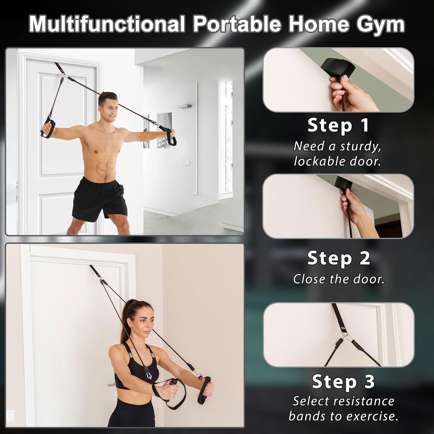 BBTOPS Pilates Bar Kit with Resistance Bands, Pilates Equipment Exercise Bar with Ab Roller for Abs Workout, Portable Home Gym Yoga Fitness Bar for Women & Men