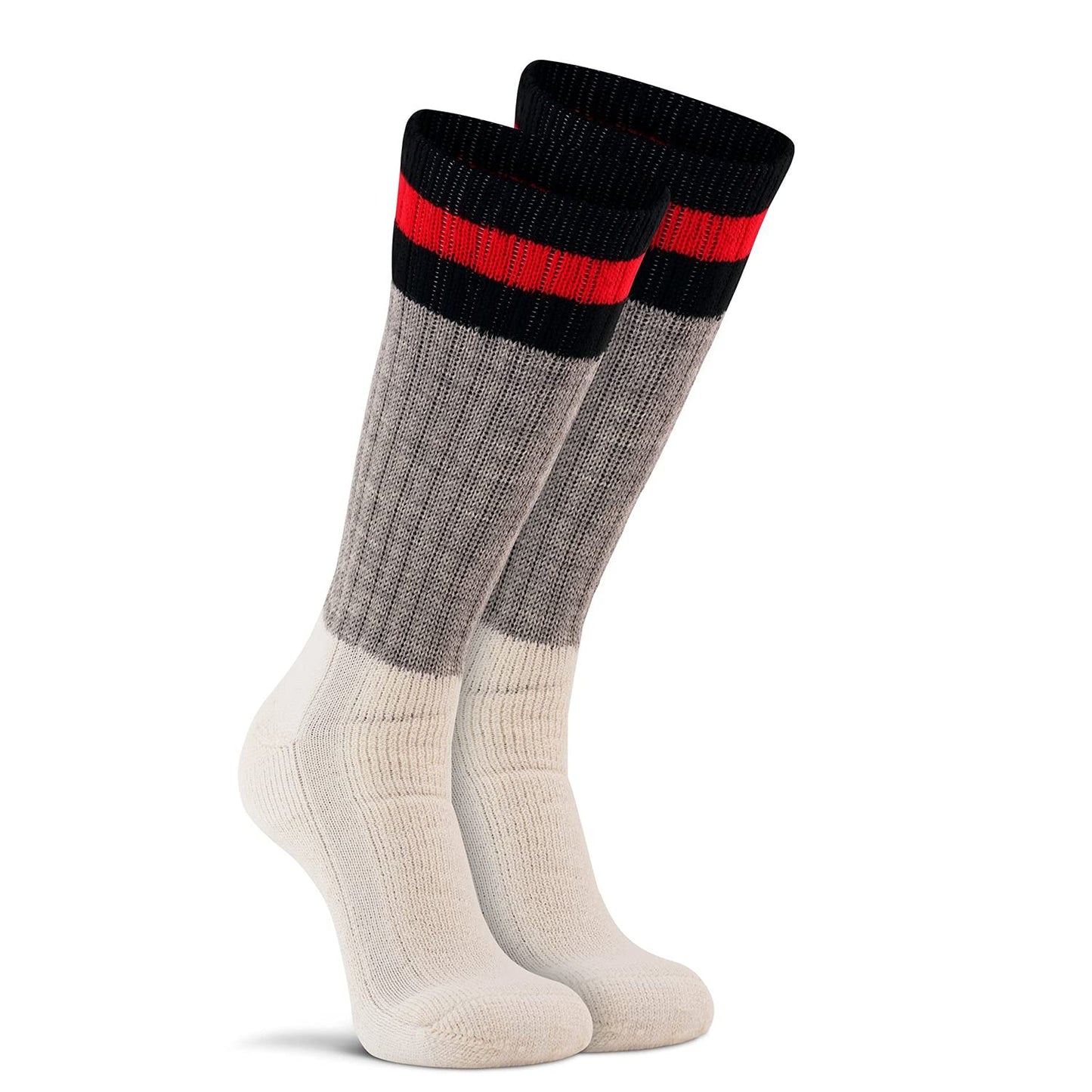 Fox River Men's Standard Over The Calf Military Medium Weight | Extra Cushion | Army Colors | Ultimate Comfort | All Condition Socks, Grey, Large