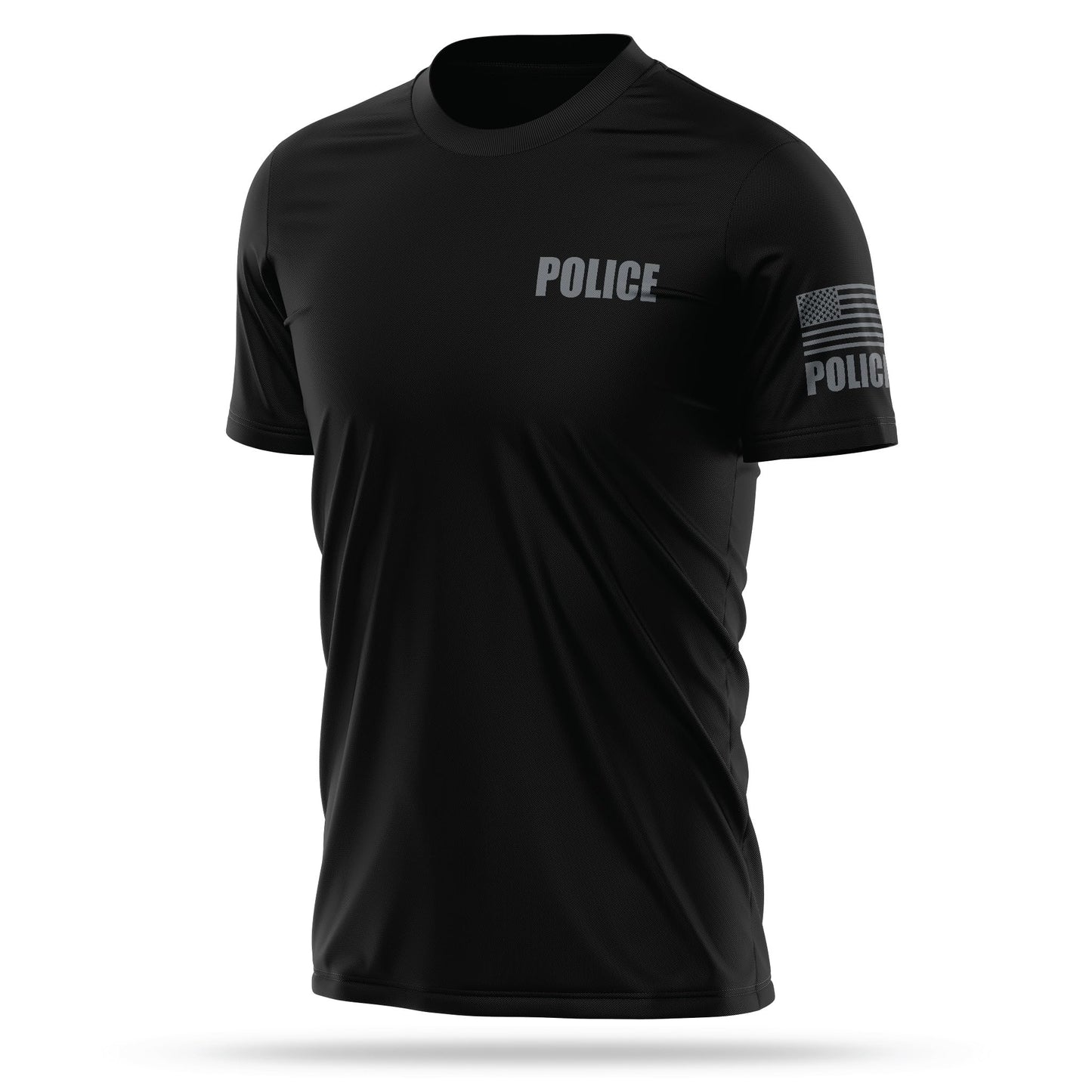 13FA 100% Poly Police Shirts for Men | USA Patriotic Lightweight Tee | Micro Polyester Moisture-Wicking Quick-Dry Comfort. Perfect for Training, Gym, and Active Wear.