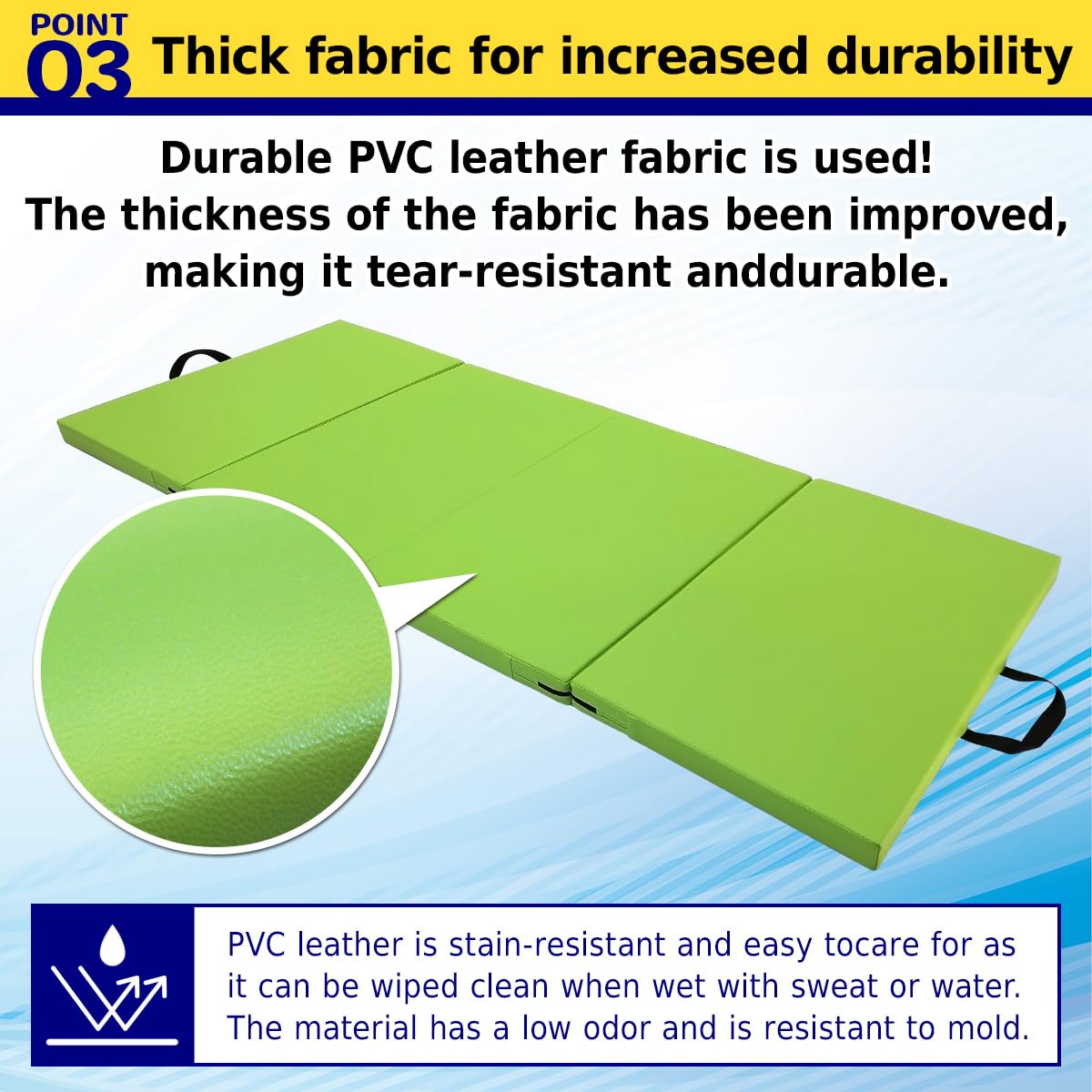 KaRaDaStyle Gymnastics Mat 4-Folding Stretch Mats 71"x31"x2" Exercise Muscle Training Children Play Horizontal Bar Mat Yoga Sports Soundproof Home Use (Beige/4-fold)