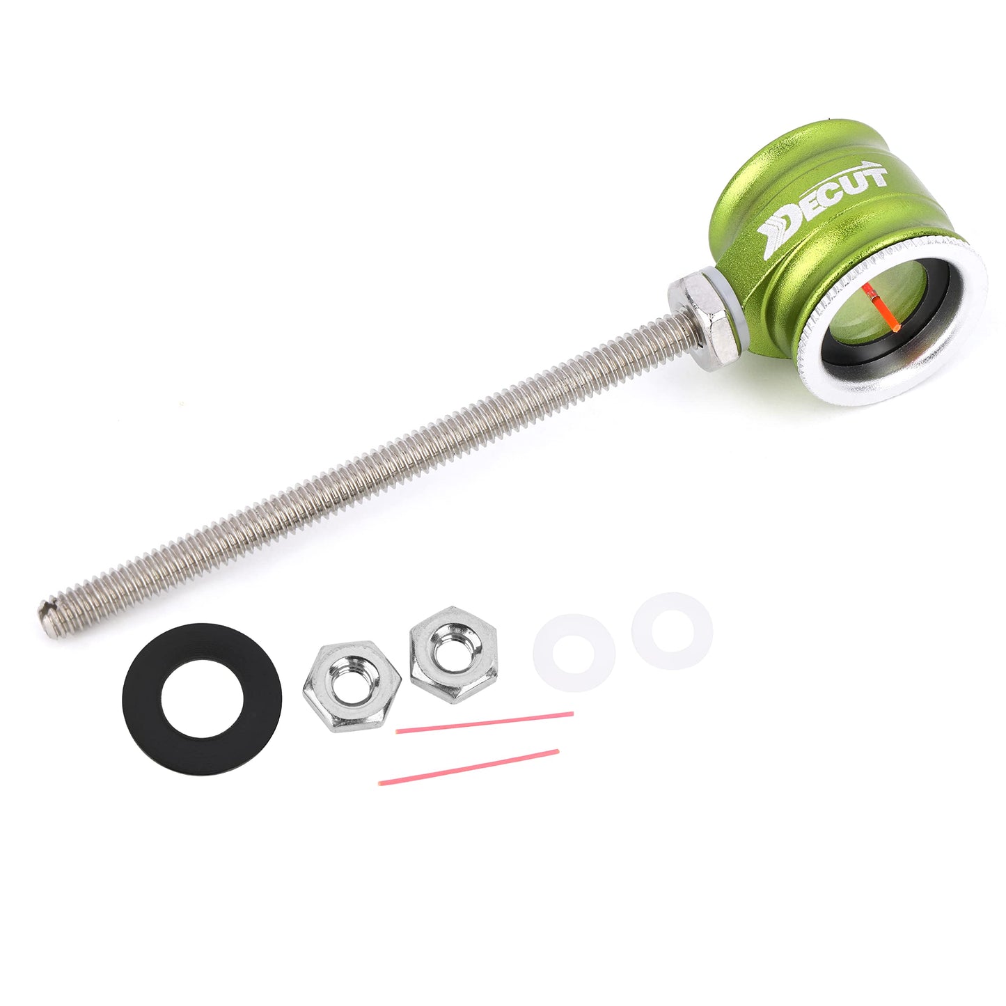Archery Recurve Bow Sight Scope Sight Pin with 0.5/0.75/1.0 Optical Fiber Arrow Aluminum Sight for Hunting Bow Accessory (Green, 0.5)