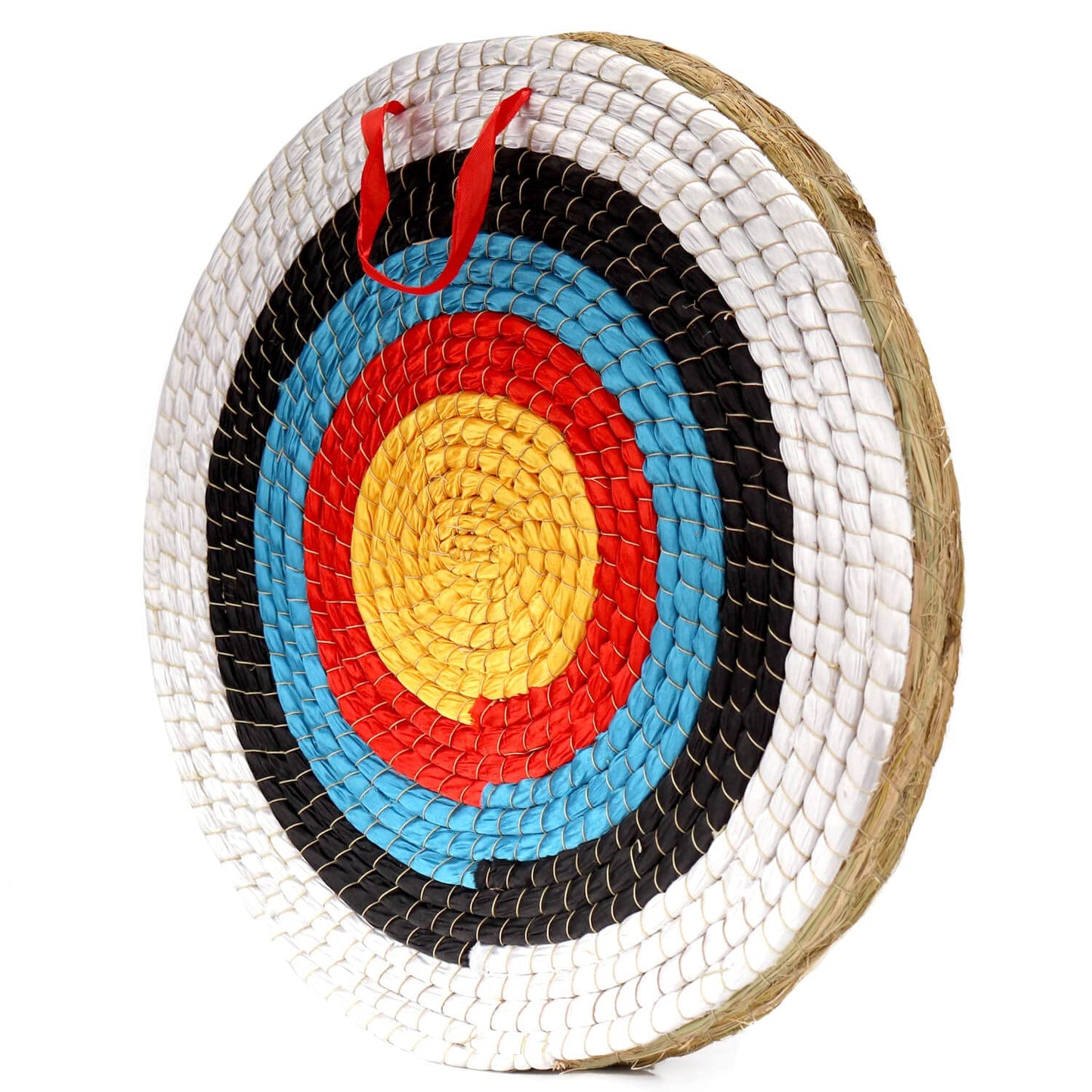 DOSTYLE Archery Targets Traditional Solid Straw Round Archery Target Shooting Bow Coloured Rope Target Face Three Layer for Shooting Practice