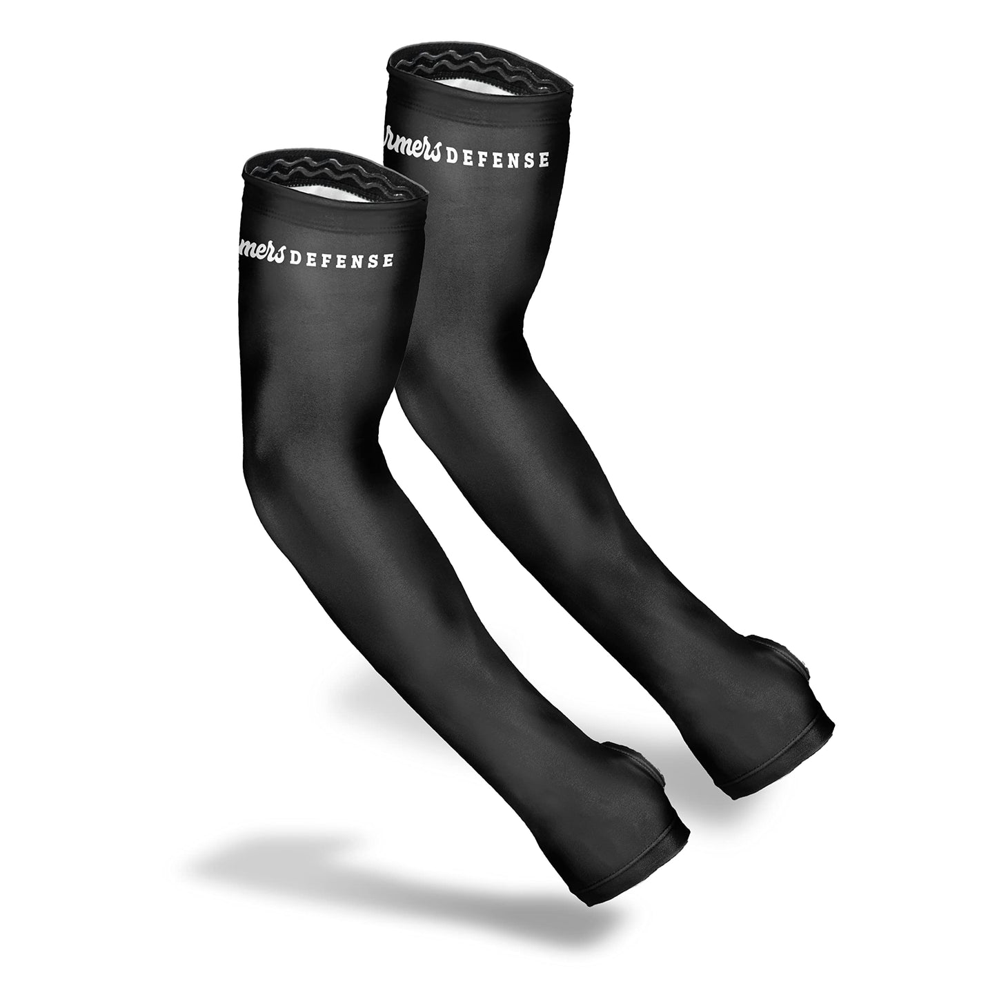 FARMER'S DEFENSE Sleeves | UV Cooling Sleeves for Sun Protection | Premium Anti-Scratch Arm Guard Sleeve for Skin - for Gardening Harvesting Sports Outdoors | Unisex | Black XS
