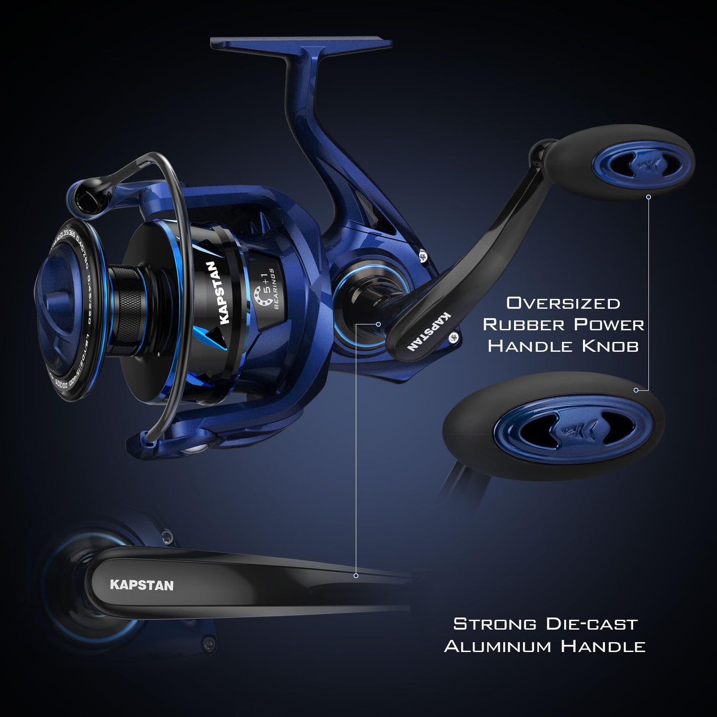 KastKing Kapstan Spinning Saltwater Reel,Size 8000