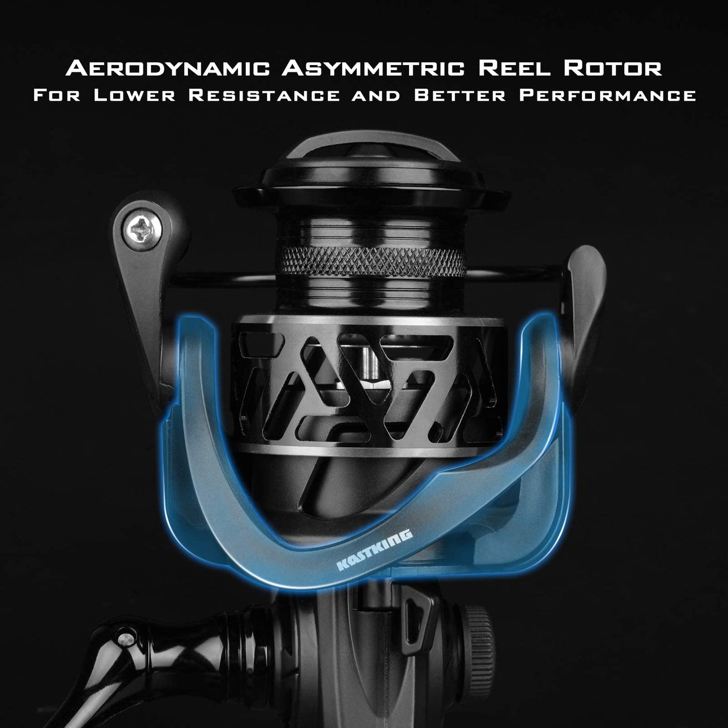 KastKing Zephyr Spinning Reel,Size 4000 Fishing Reel, Light Weight Ultra Smooth Powerful Spinning Fishing Reels
