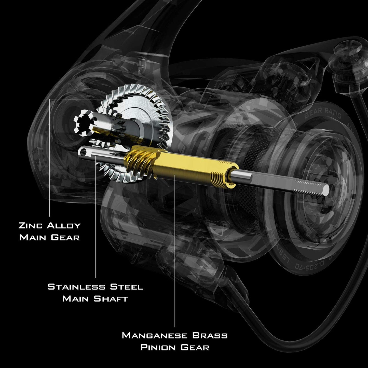 KastKing Zephyr Spinning Reel,Size 4000 Fishing Reel, Light Weight Ultra Smooth Powerful Spinning Fishing Reels