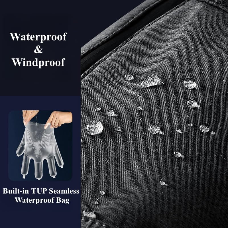 Waterproof Ski Mittens with Inside Gloves Liners for Women Men Youth Cold Weather Snow Gloves with Hands Warmer Zipper Pocket Ski Trip Winter Gloves for Skiing, Snowboarding, Snowmobiling, Dog Walking
