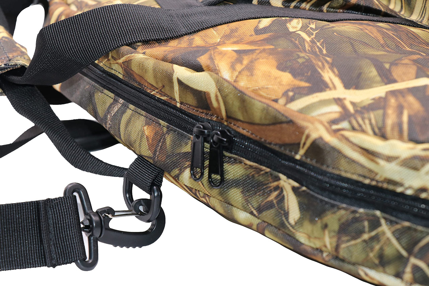 Silfrae Compound Bow Case Soft Bow Padded Case Light-Weight Bow Carry Bag with Arrow Pocket (Withered grass, S)