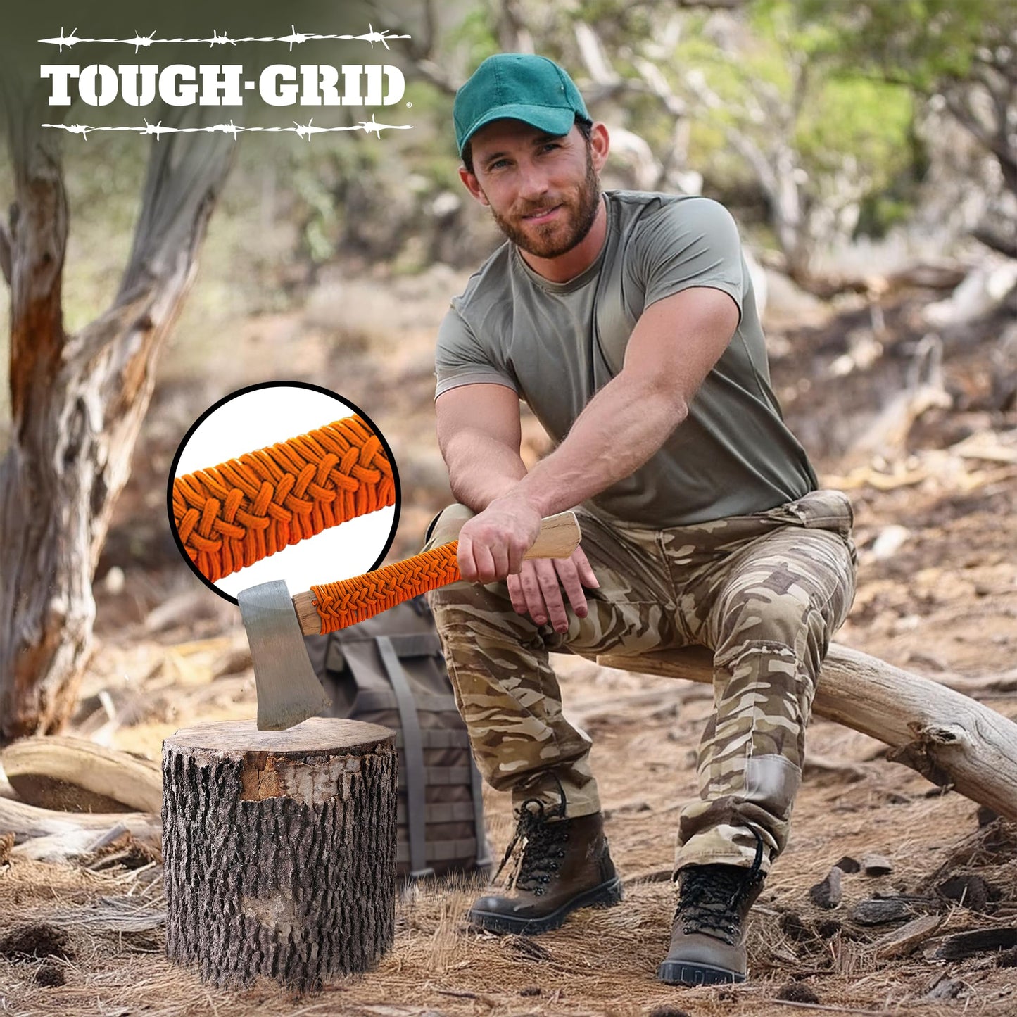 TOUGH-GRID 750lb Paracord/Parachute Cord - 100% Nylon Mil-Spec Type IV Paracord Used by The US Military, Great for Bracelets and Lanyards, 150Ft. - Neon (Tri-Pack)