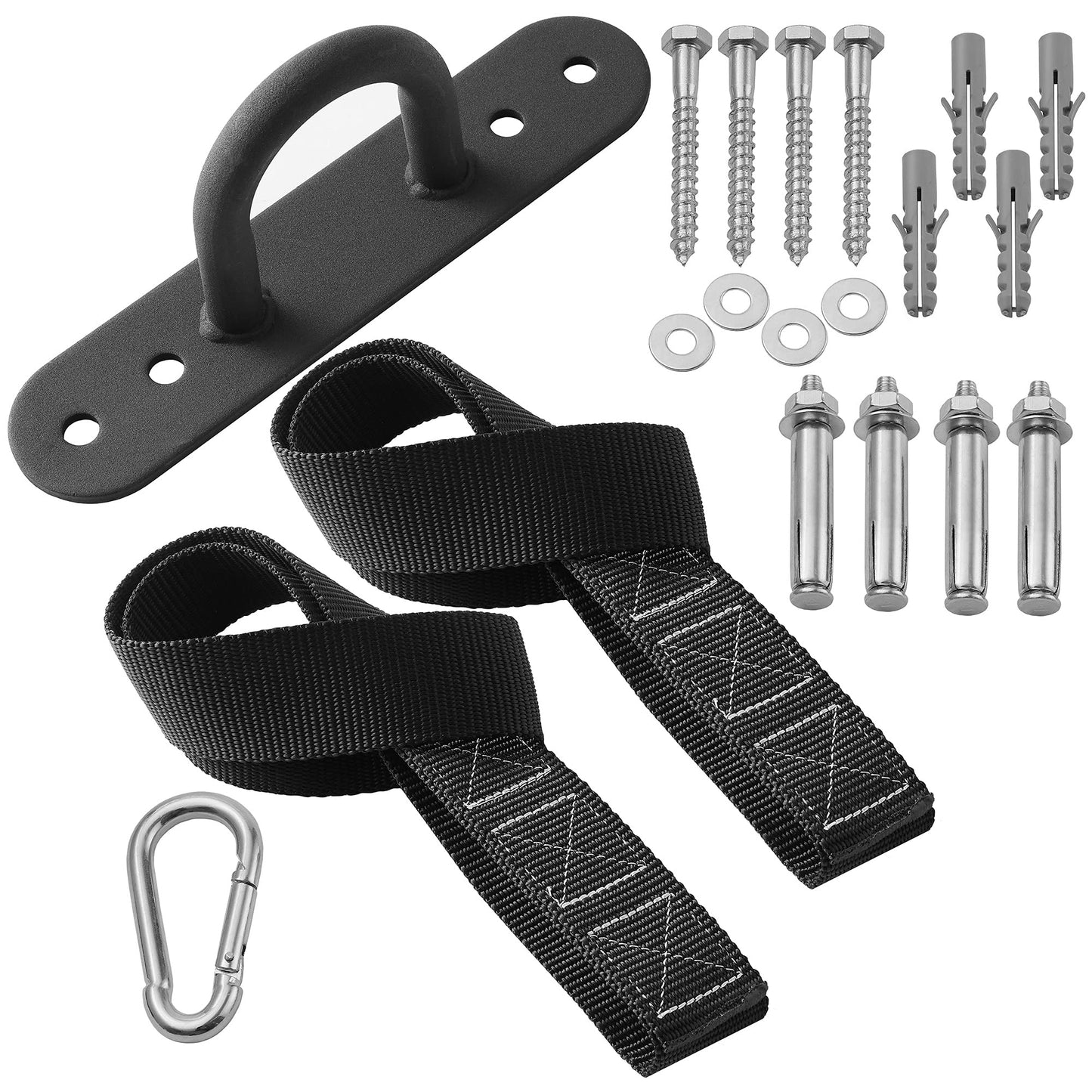 Philosophy Gym 50 Foot Exercise Battle Rope 2 Inch Diameter with Cover and Anchor Kit