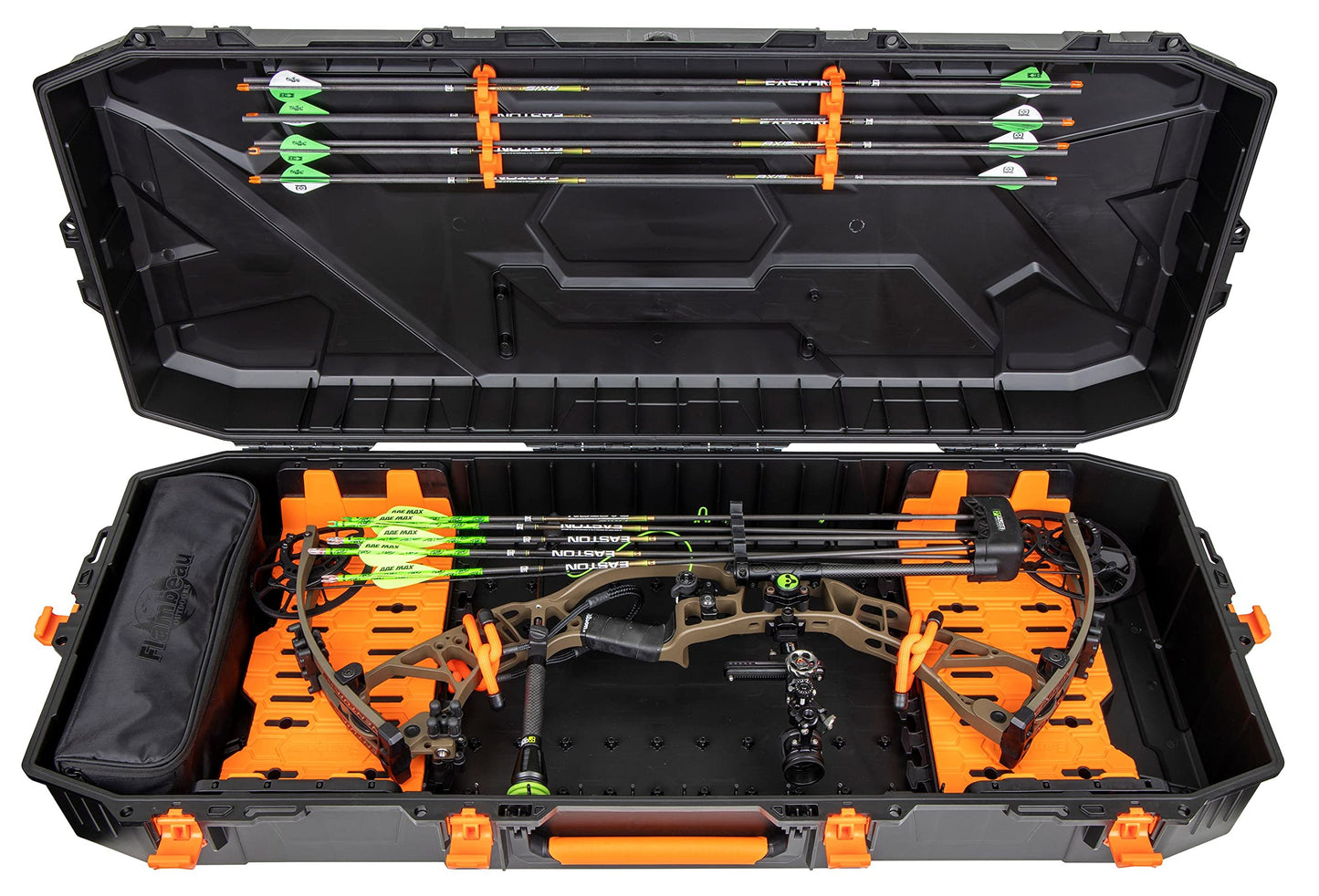 Flambeau Outdoors Formula Bow Case - Features A.B.S. Foamless Bow Security System, Free-Floats Critical Precision Components, Fits 43" Overall Length Bows, Black