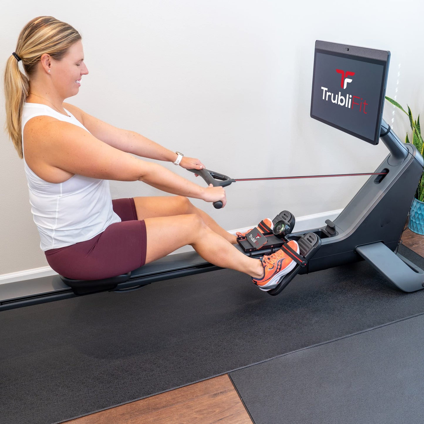 Fan for Peloton Row - Row Phone Tray - Accessories for Peloton Row - Free Cup Holder Inserts - No Batteries or Charging Required (Peloton Row)