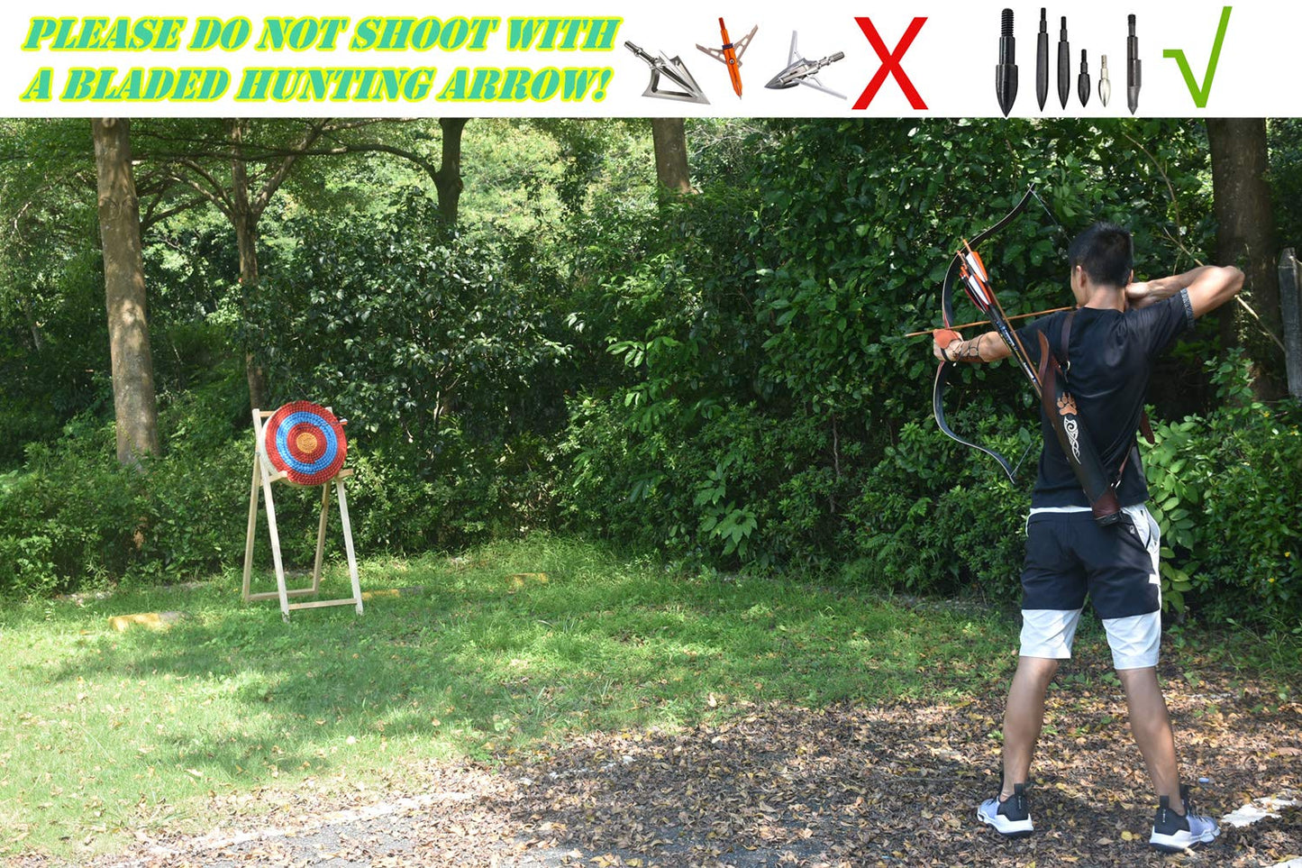 KAINOKAI Traditional Hand-Made Straw Archery Target,Arrow Target for Recurve Bow Longbow or Compound Bow(22in / 7 Layers)
