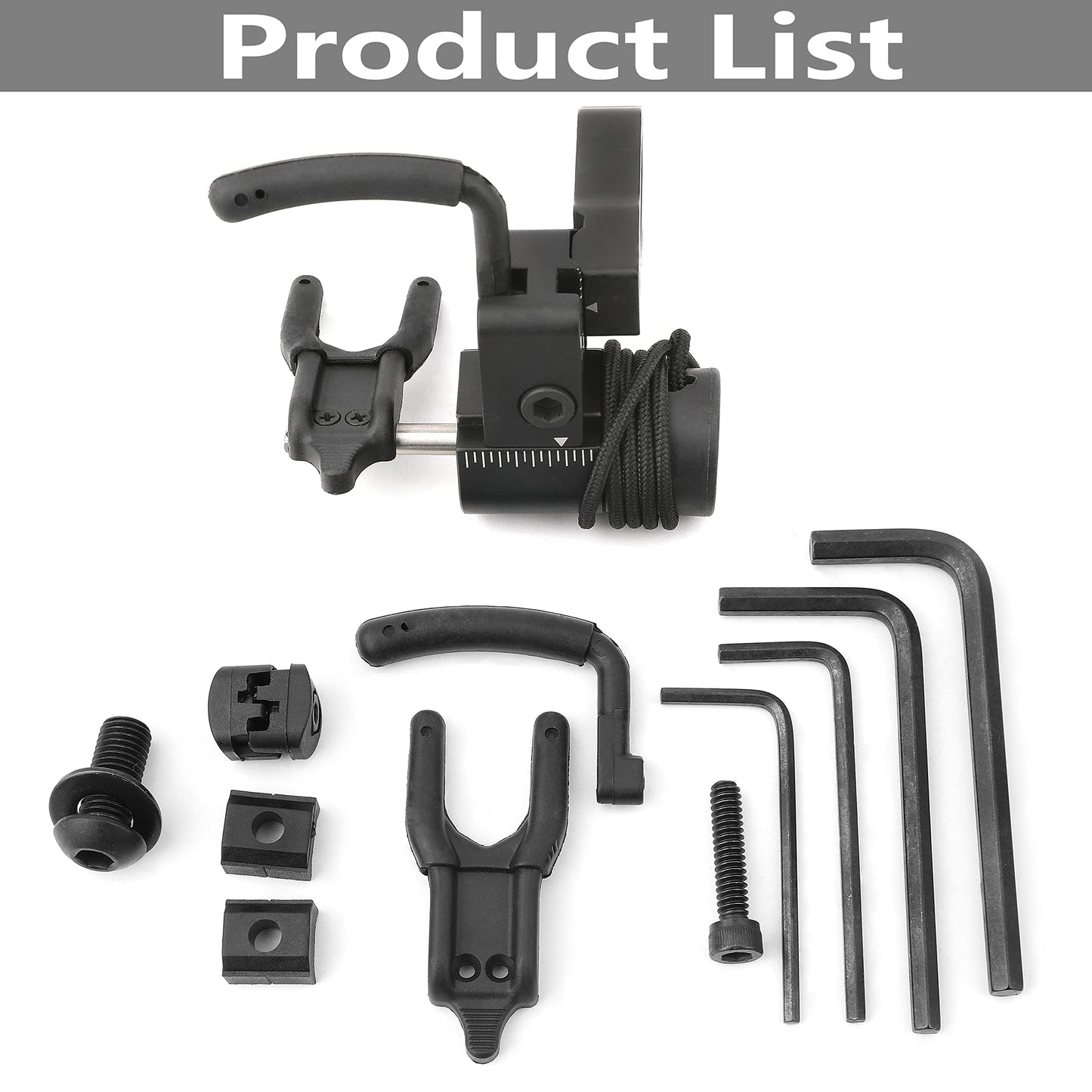 AMEYXGS Drop Away Arrow Rest for Compound Bow Right/Left Hand Compound Bow Arrow Rest with Locking Structure (Right Hand, Black)
