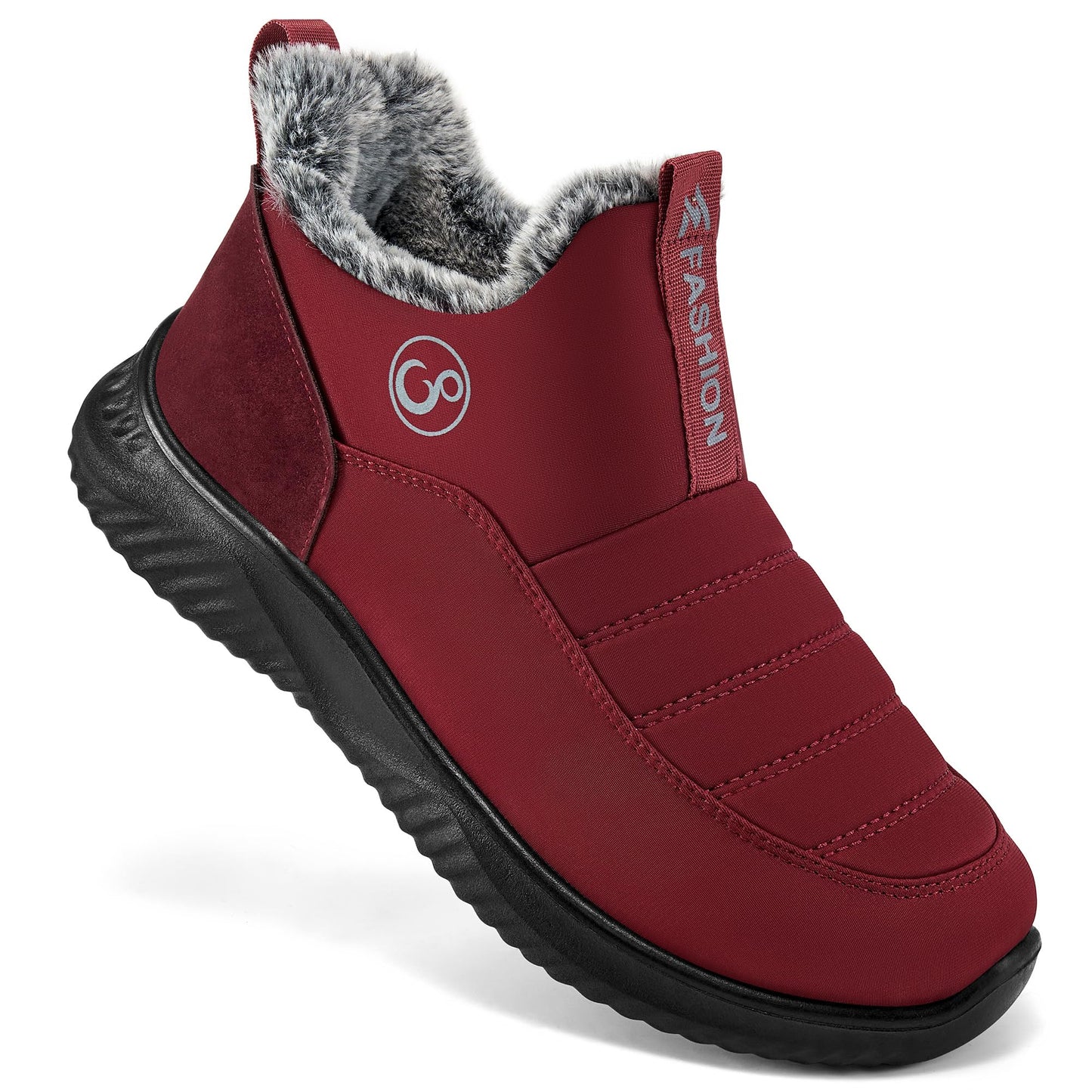Alicegana Womens Snow Boots Winter Shoes Warm Fur Lined Ankle Booties Slip On Waterproof Boots Non Slip Women Boot